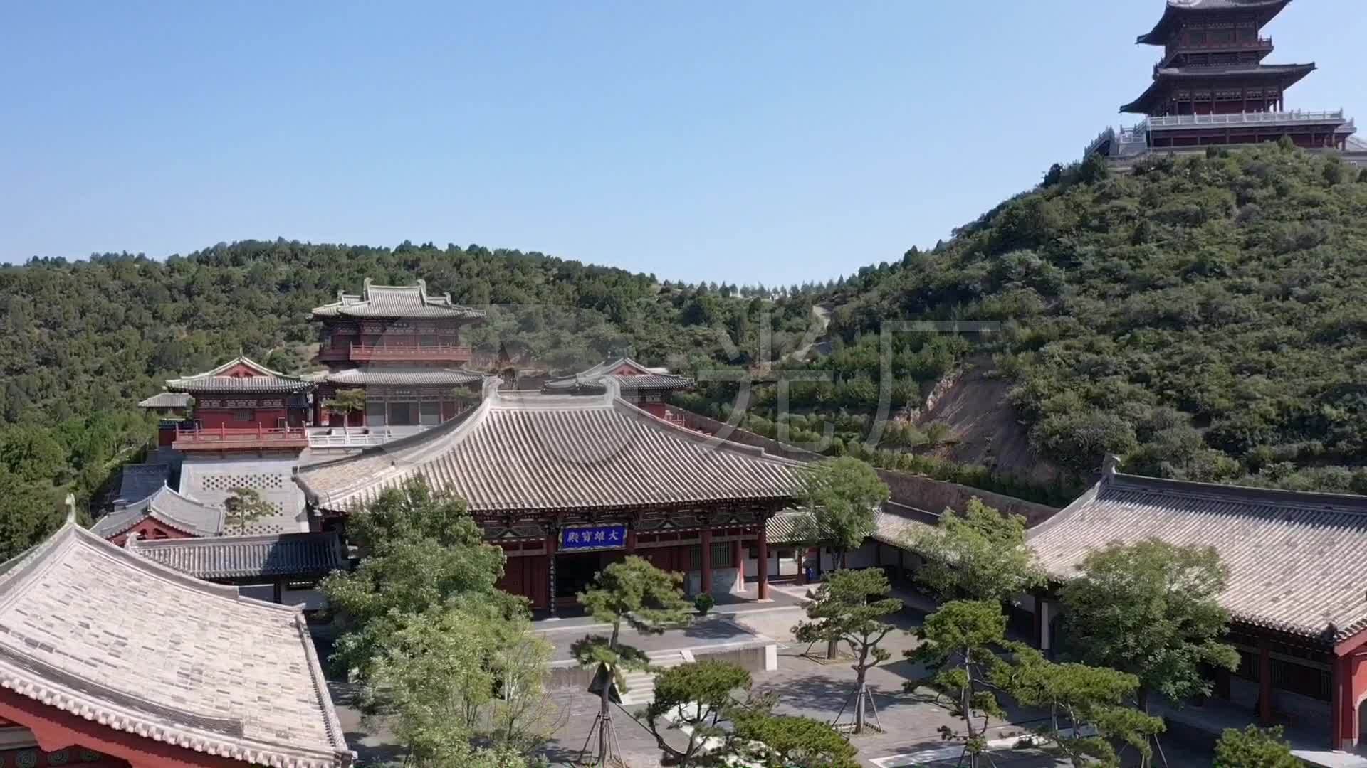 航拍山西太原太山龙泉寺1080p_1920x1080_高清视频(:)