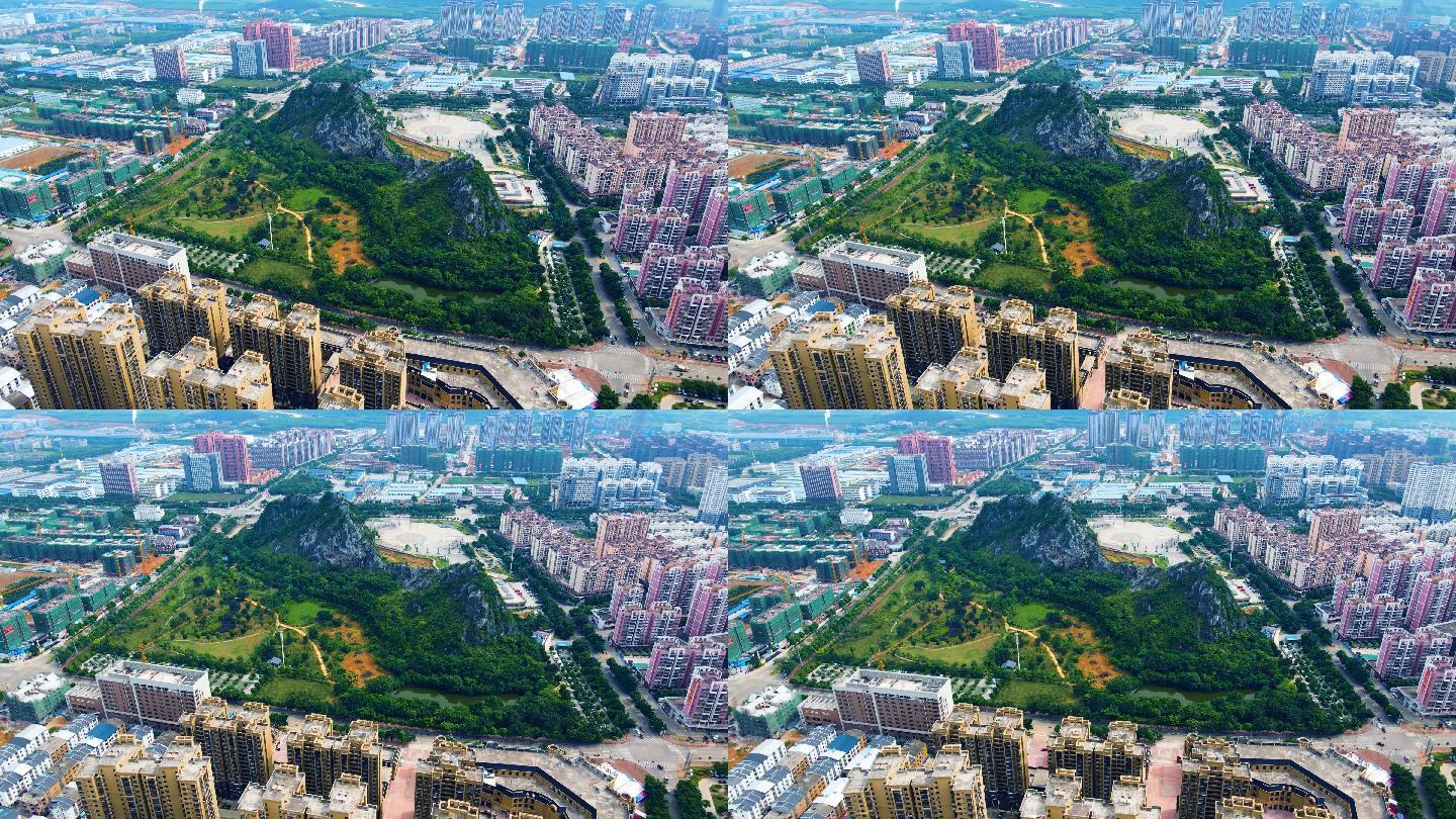 航拍武鸣大帽山公园