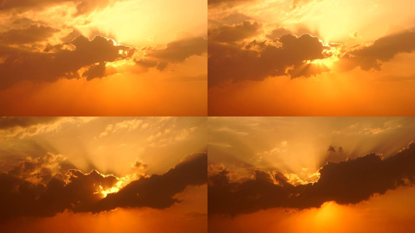晚霞 夕阳 唯美夕阳天空 日落变幻