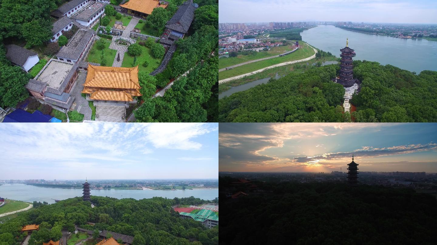 4k常德德山乾明寺孤峰塔航拍 延时