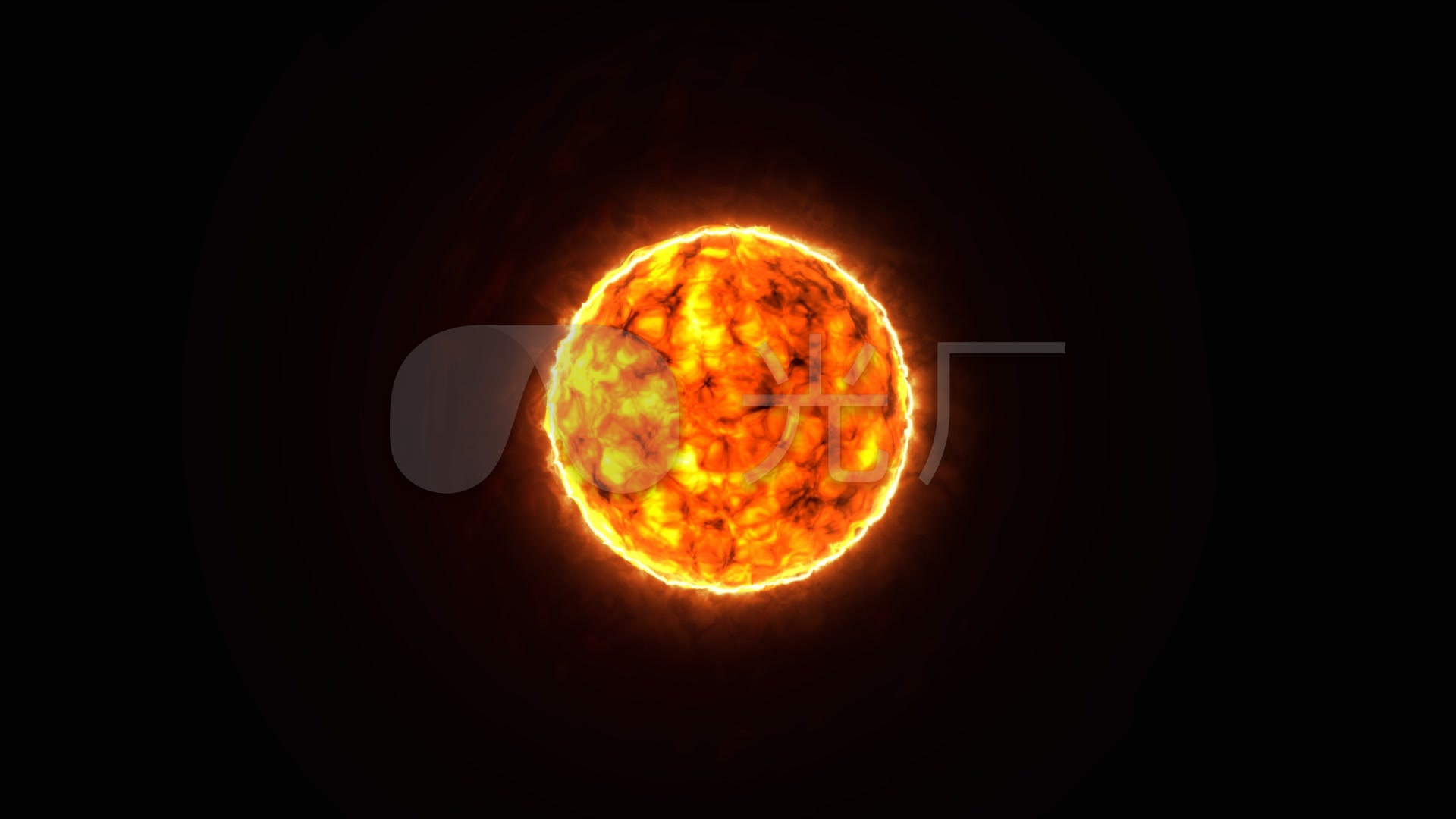 天体太阳火球视频特效_1920x1080_高清视频素材下载