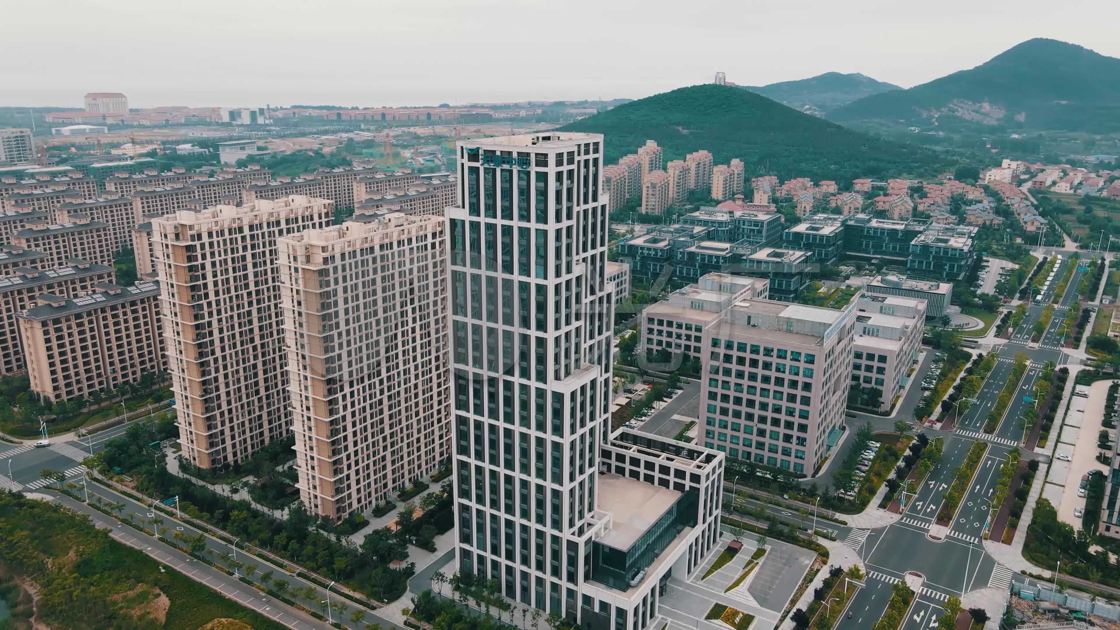 【4k原创】6分钟航拍青岛即墨蓝色硅谷_3840x2160_高清视频素材下载