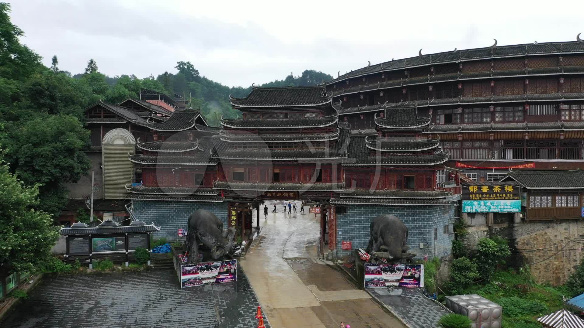 三江风景三江鸟巢三江侗族自治县风光中国月