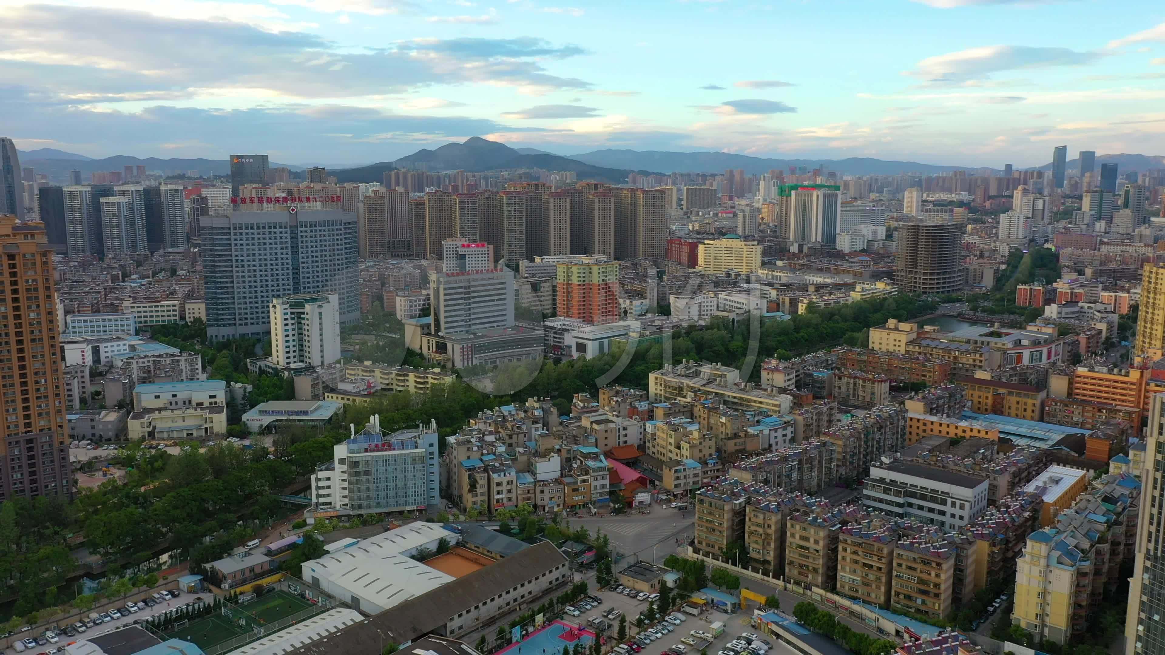 昆明航拍城市航拍4k高清