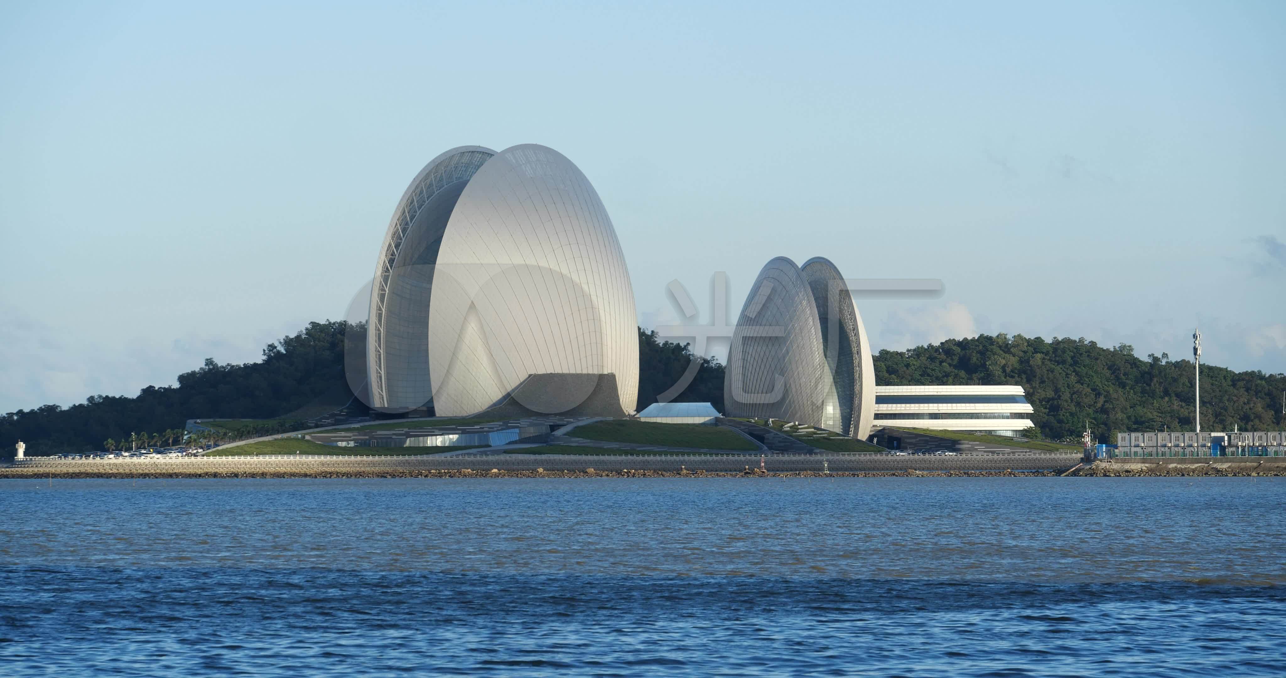 日月贝 歌剧院 珠海 海边 海岸线
