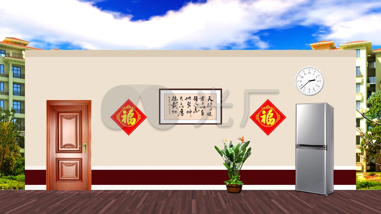 小区家庭小品客厅舞台背景_1280x720_高清视频素材下载(编号:4699826)