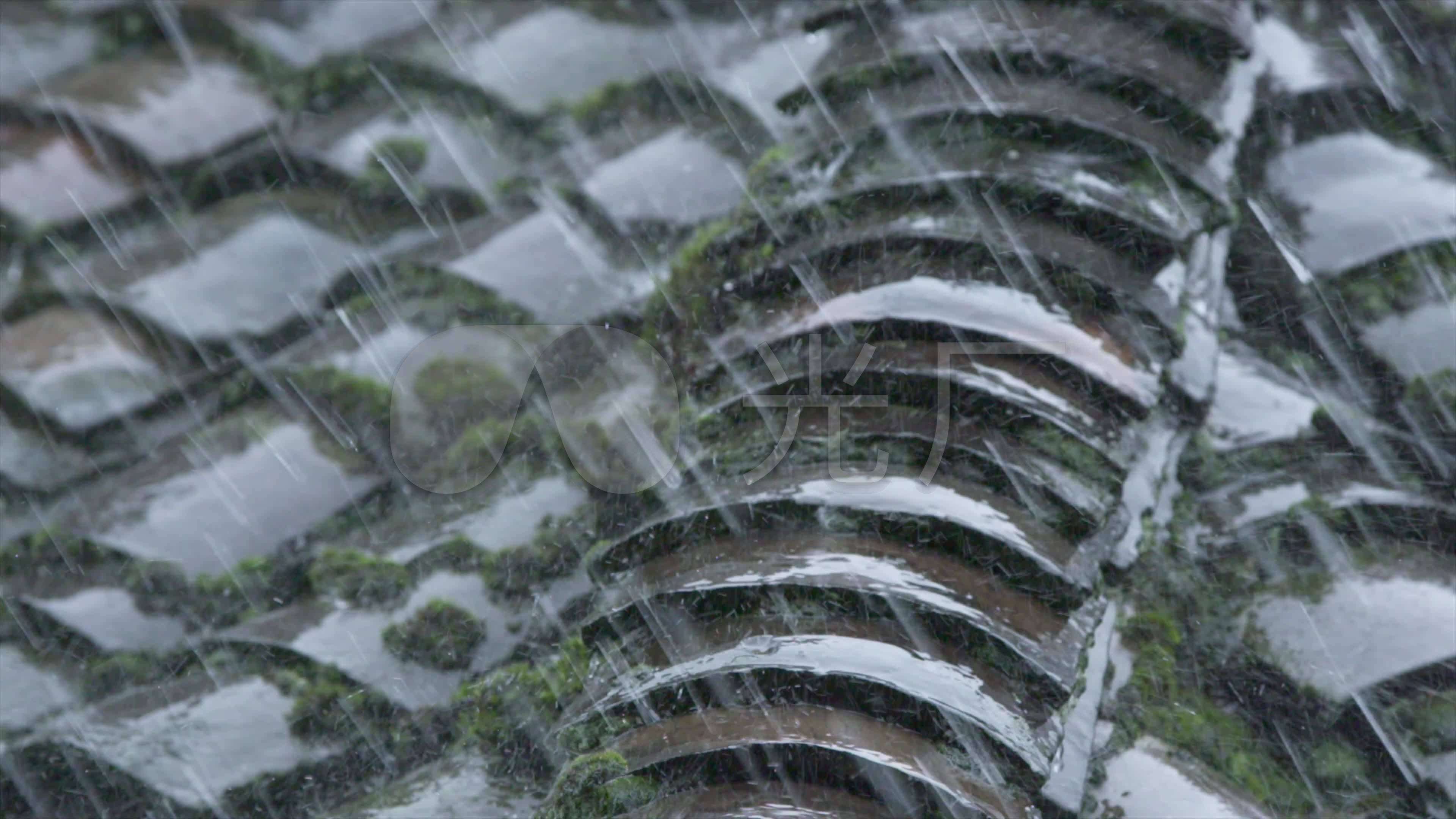 柳江古镇雨景古建4k_3840x2160_高清视频素材下载(编号:4704339)_实拍