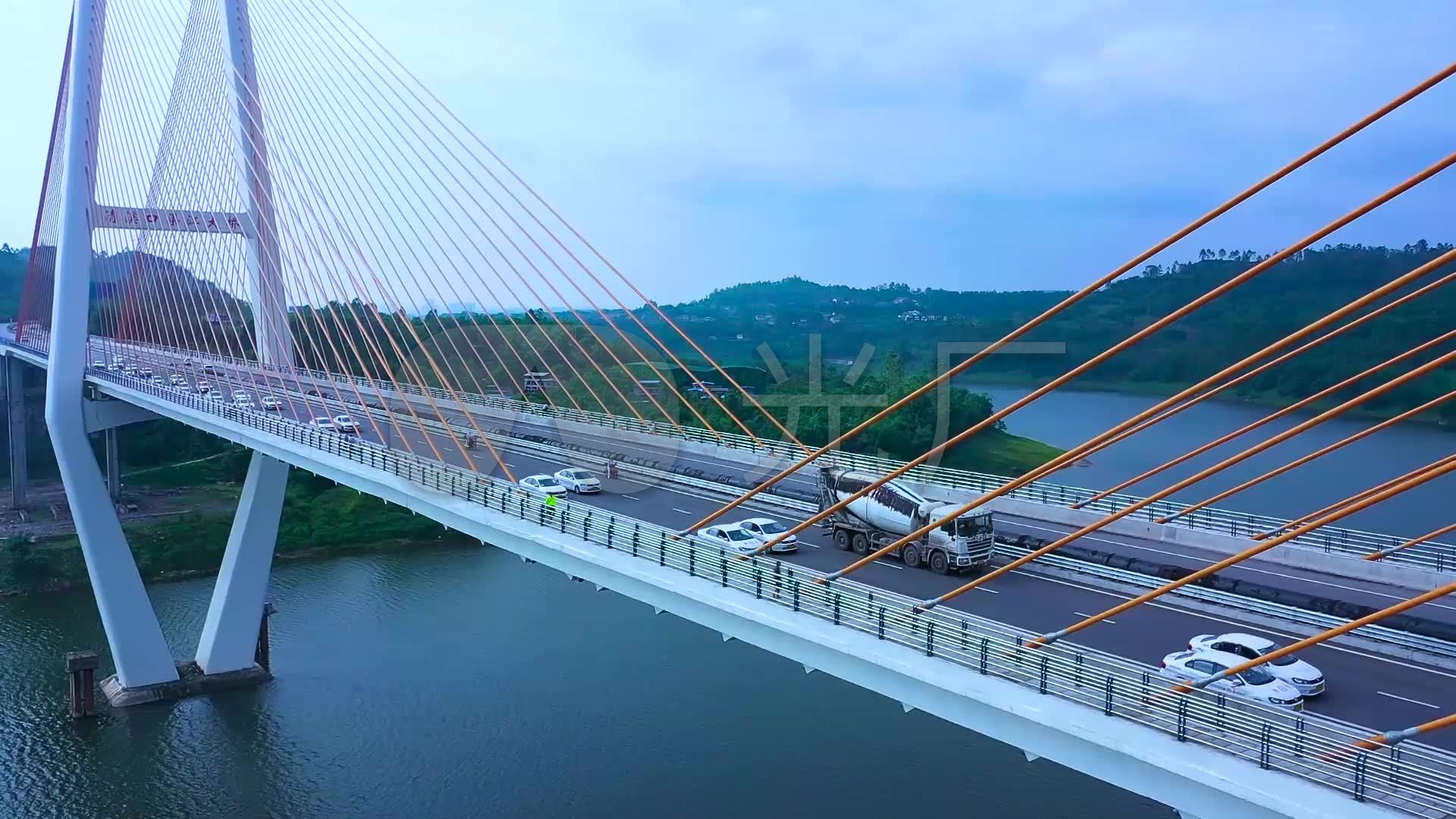 渠江大桥_1920x1080_高清视频素材下载(编号:4710485)