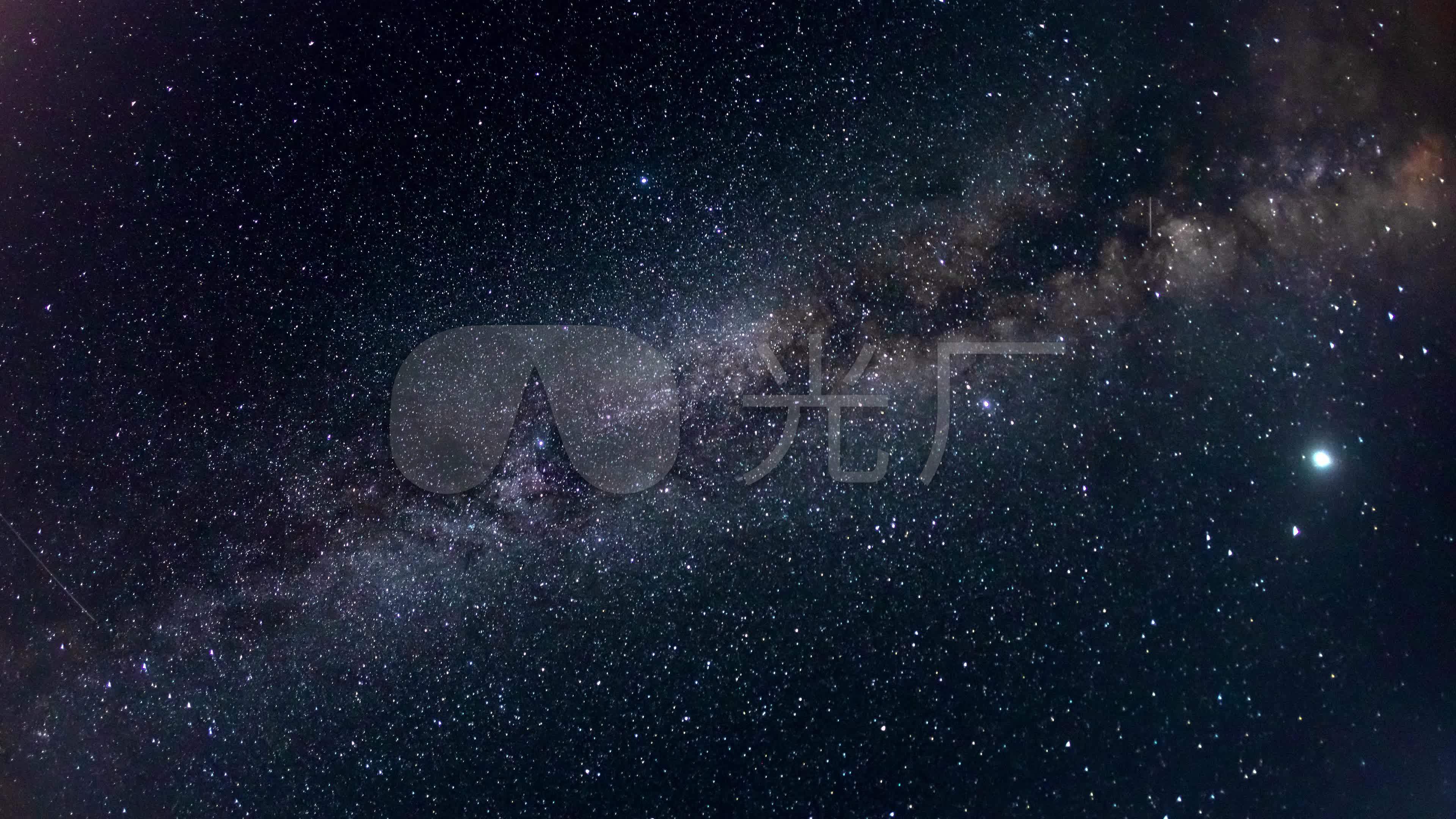 4k银河星空流星卫星轨迹【延时】_3840x2160_高清视频