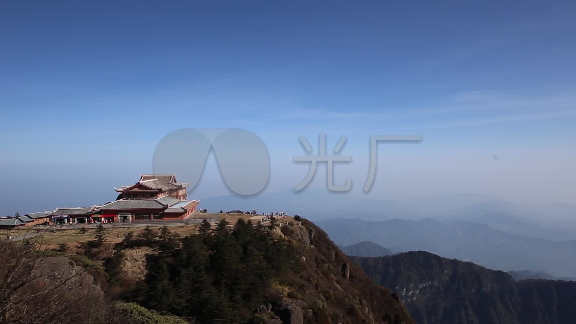 峨眉山山顶风光_1920x1080_高清视频素材下载(编号:)