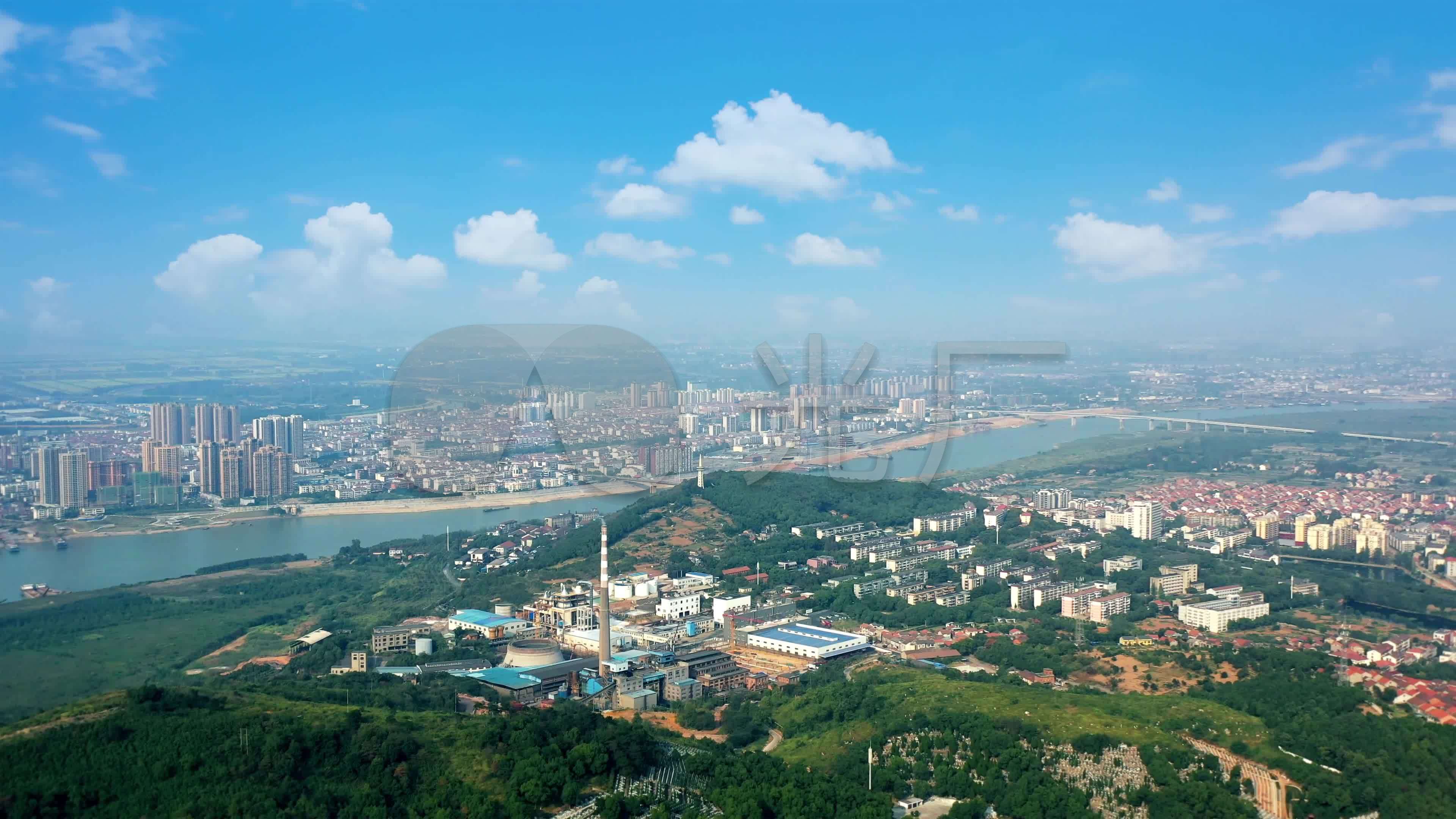 4k湖南常德津市航拍_3840x2160_高清视频素材下载(:)