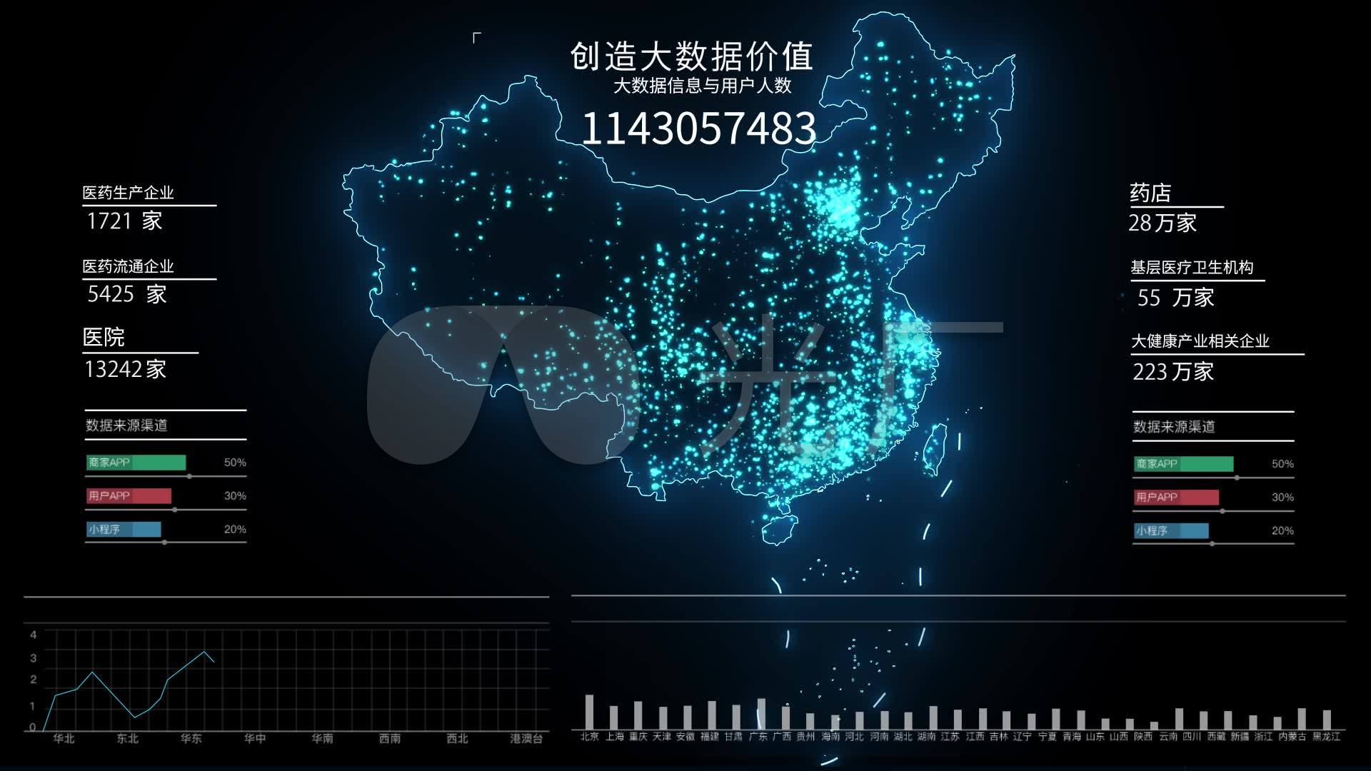科技大数据信息地图显示ae模板_ae模板下载(编号:)_ae