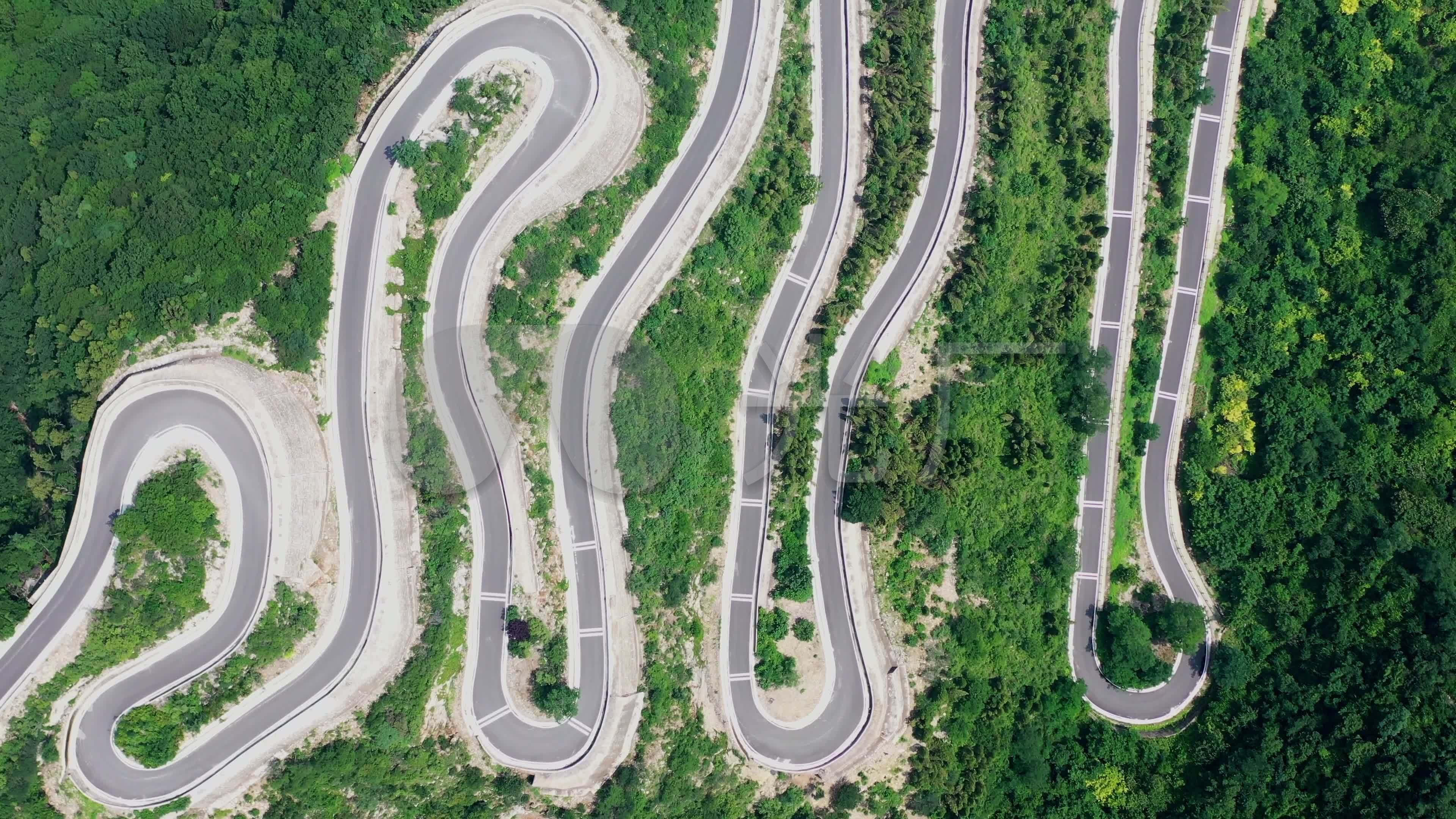 山东青州仰天山的盘山公路_3840x2160_高清视频素材