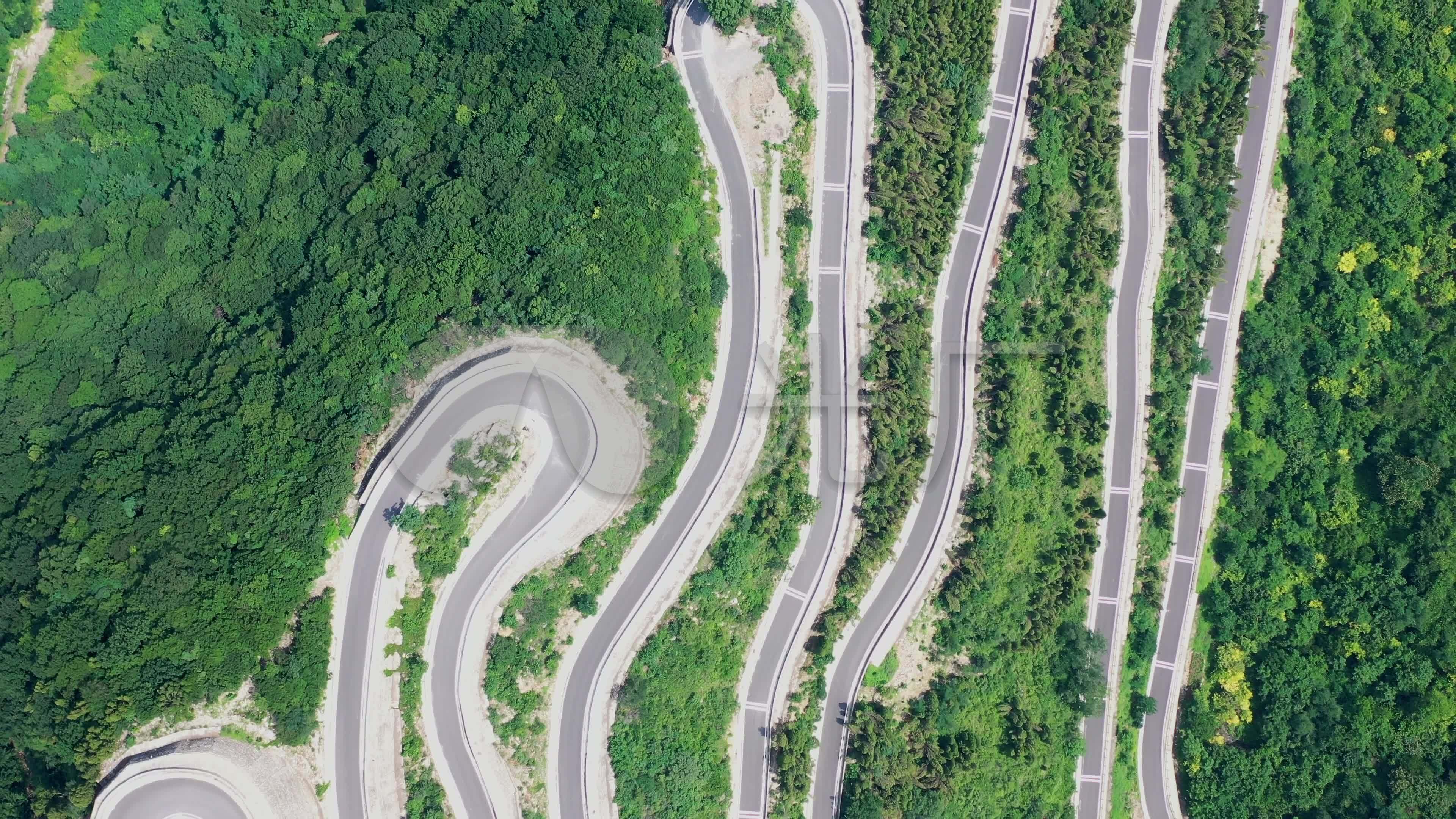 山东青州仰天山的盘山公路_3840x2160_高清视频素材