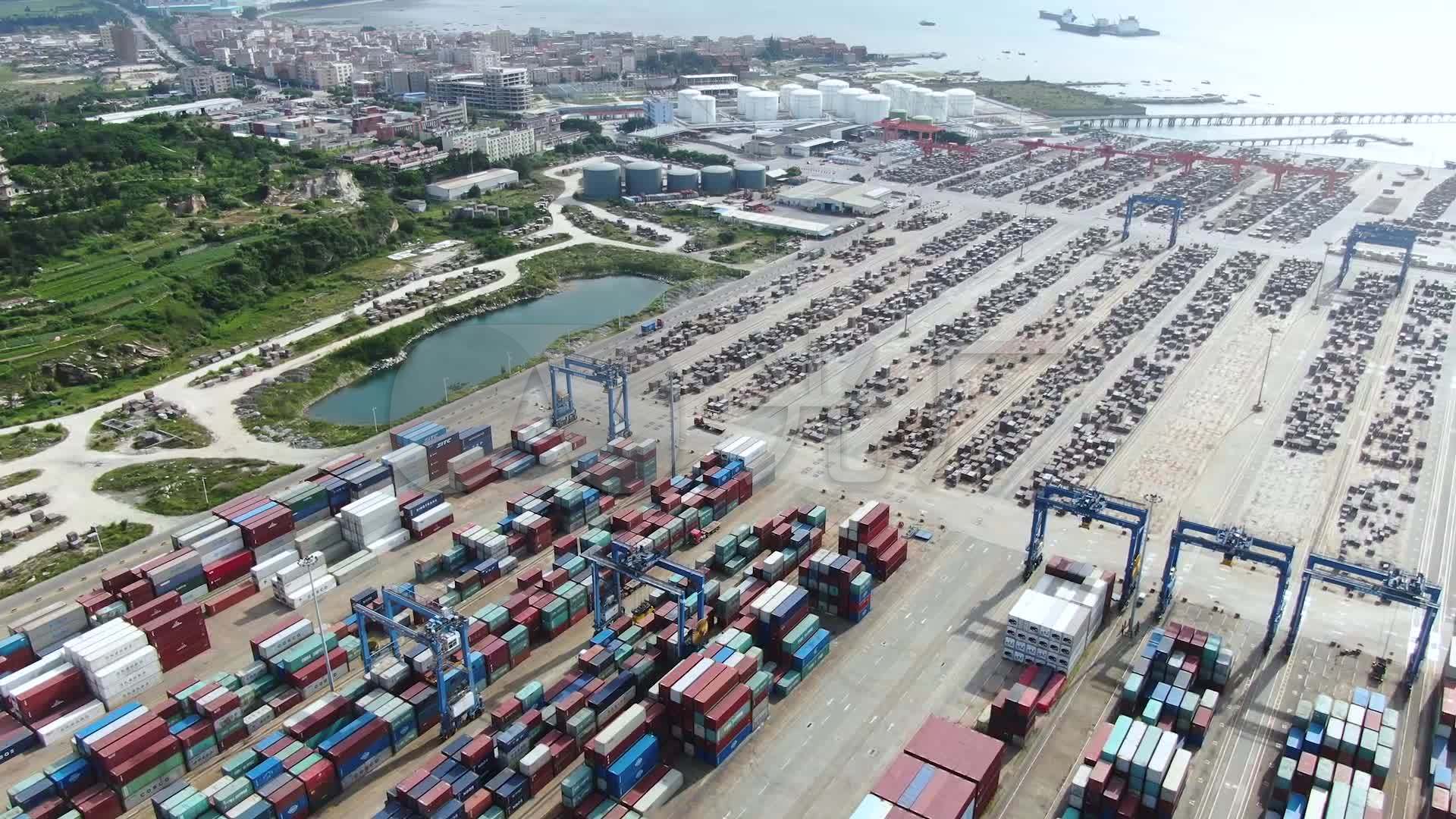 泉州石狮市石湖港航拍