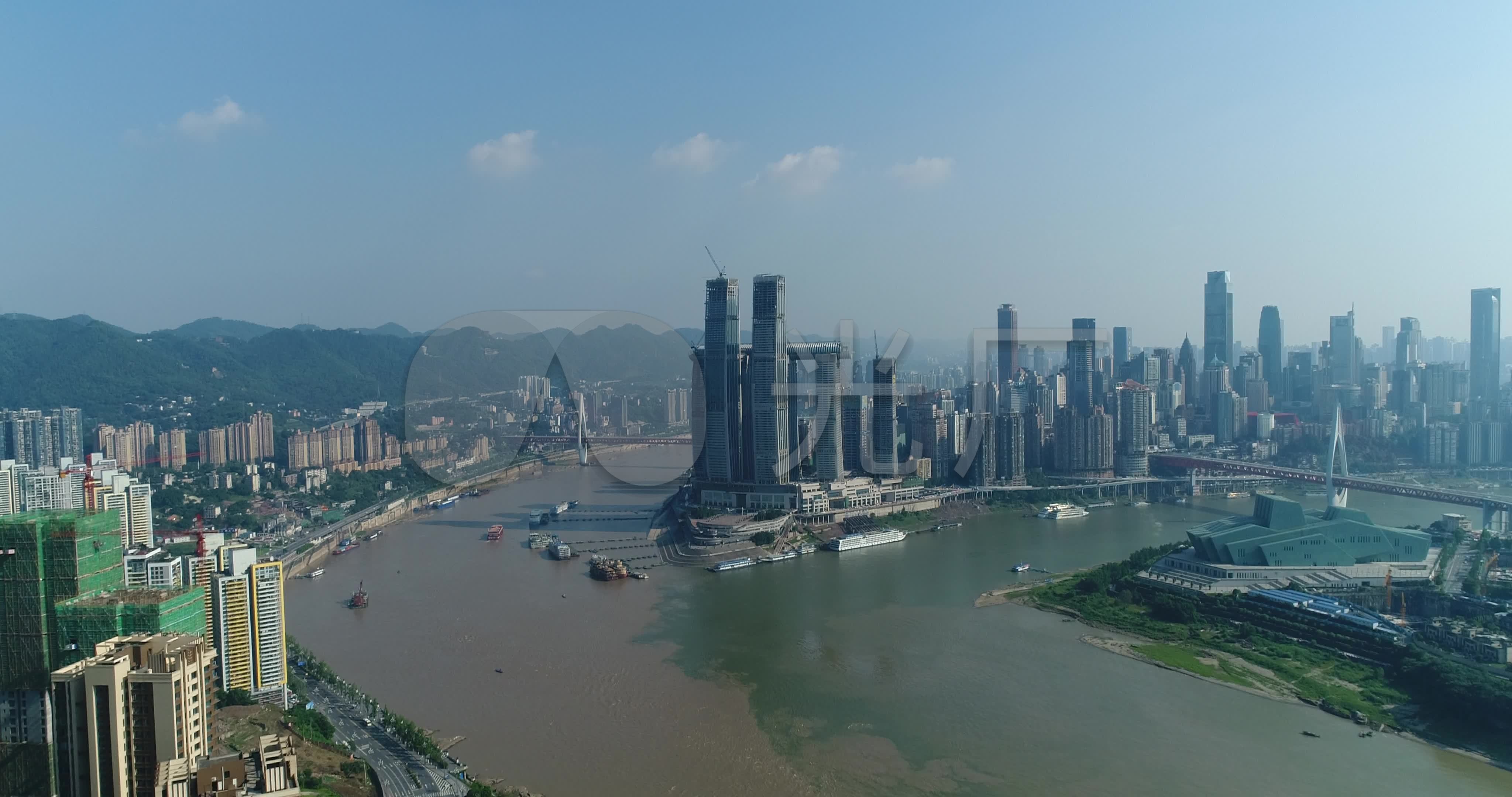 重庆朝天门航拍4k_4096x2160_高清视频素材下载(编号:4722935)_实拍