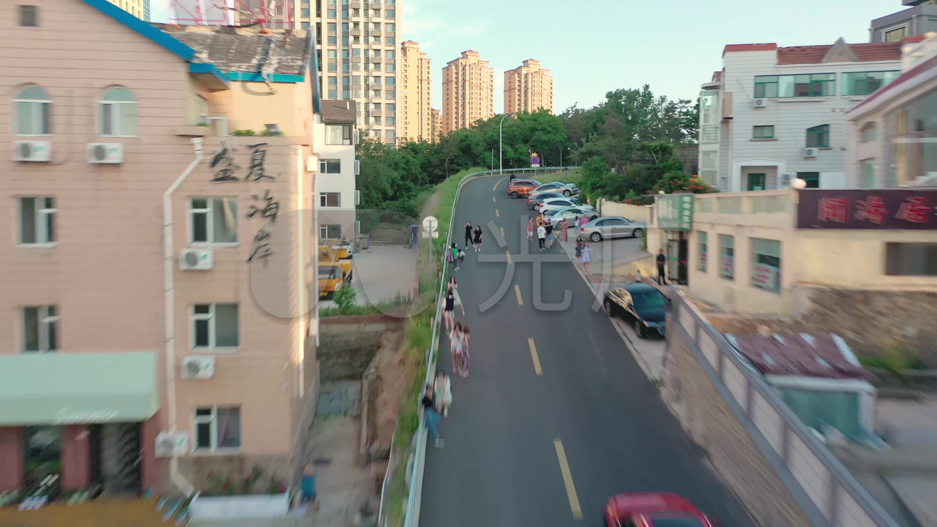 4k-航拍威海火炬八街_3840x2160_高清视频素材下载(:)