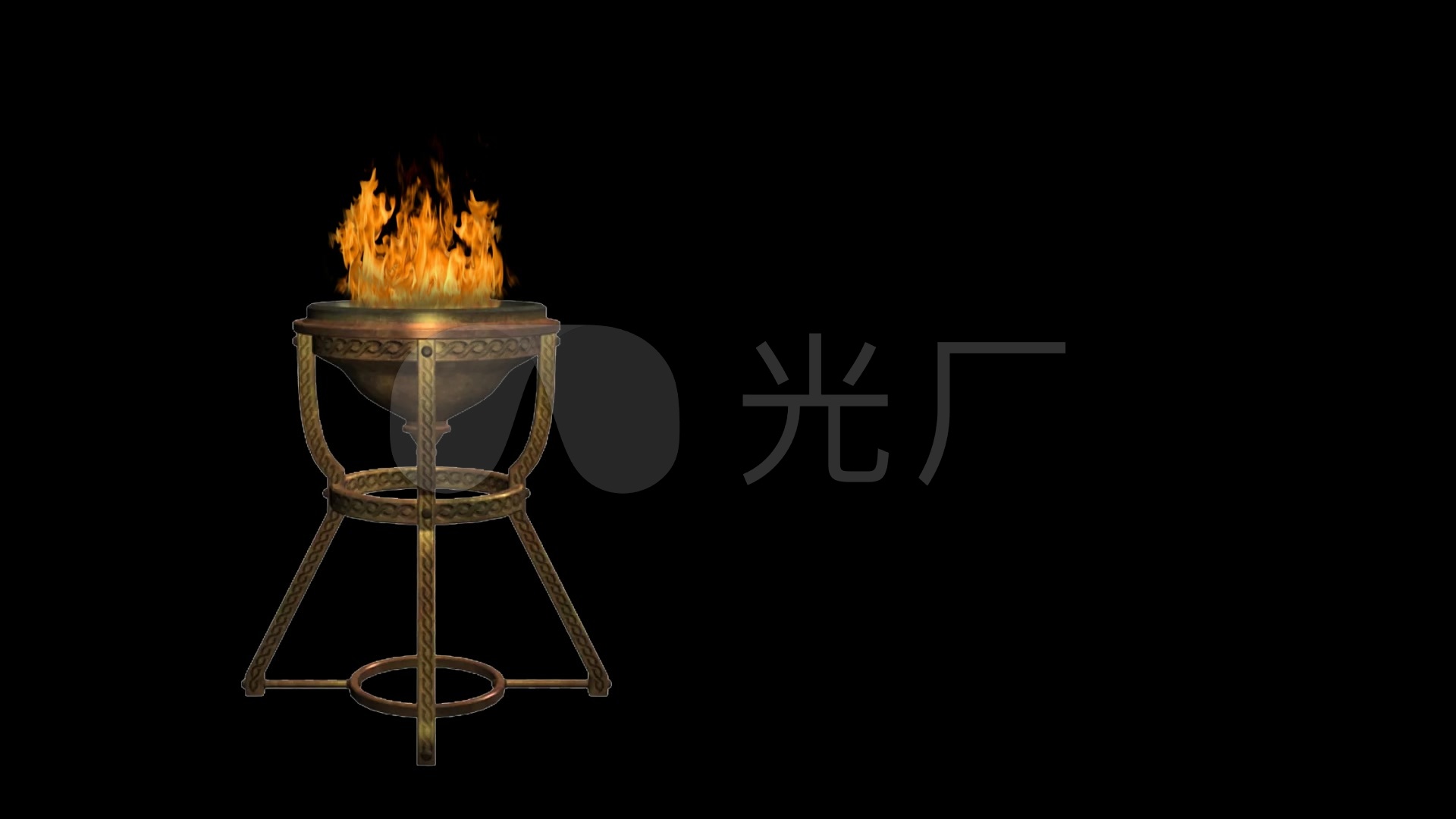 古代火盆alpha透明素材2