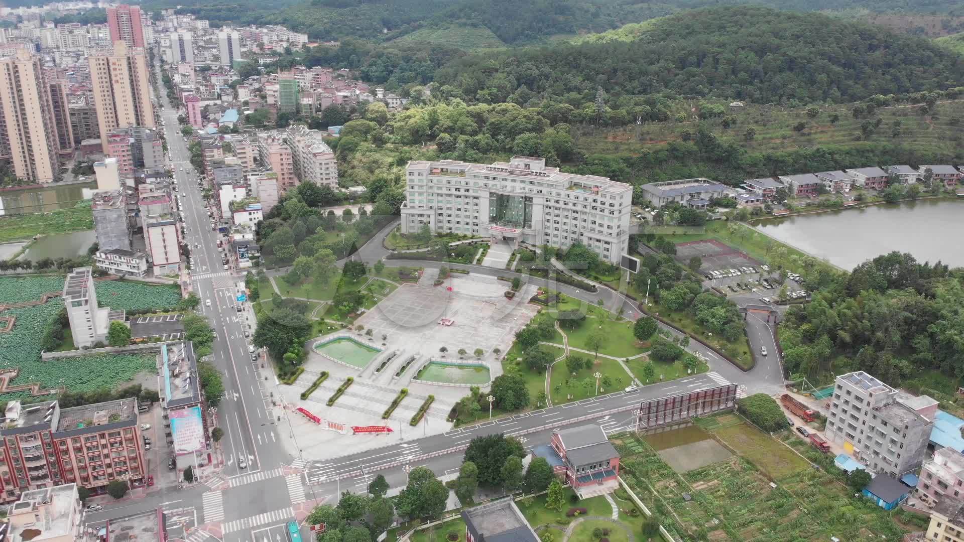 广东清远连山县政府航拍