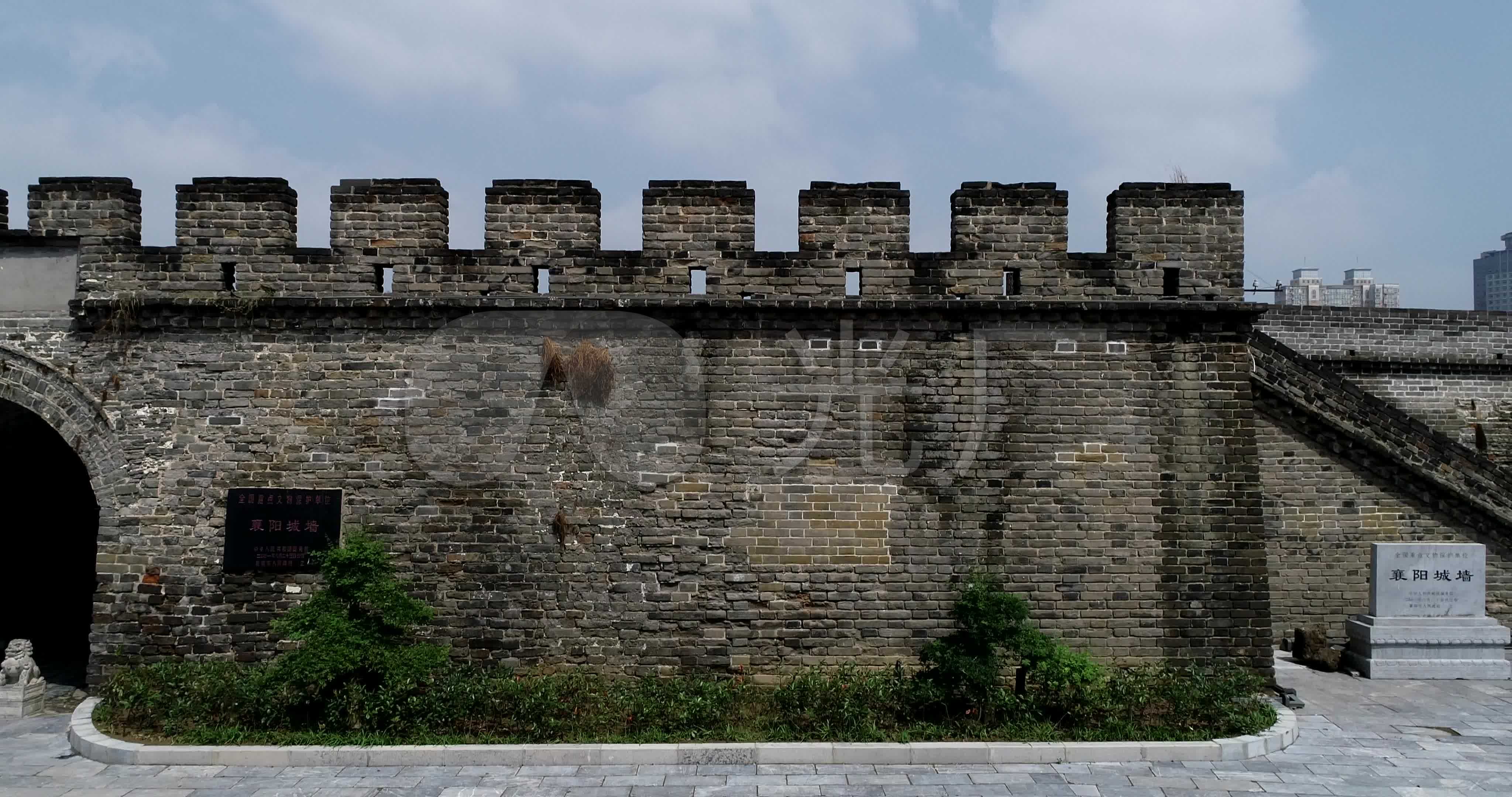 航拍襄阳古城墙风光_4096x2160_高清视频素材下载(:)