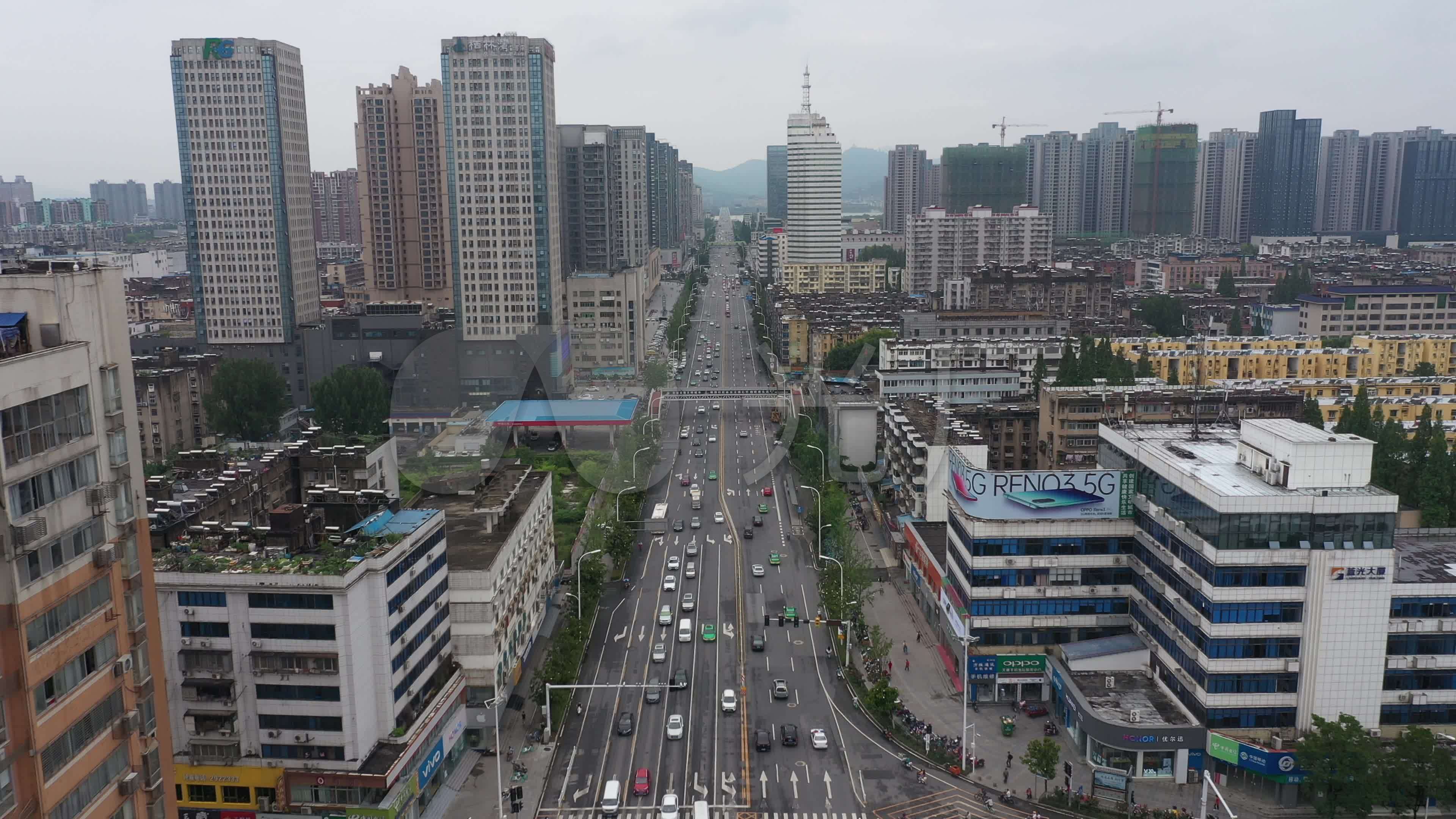 4k-原素材-襄阳长虹路航拍_3840x2160_高清视频素材下载(编号:4738061