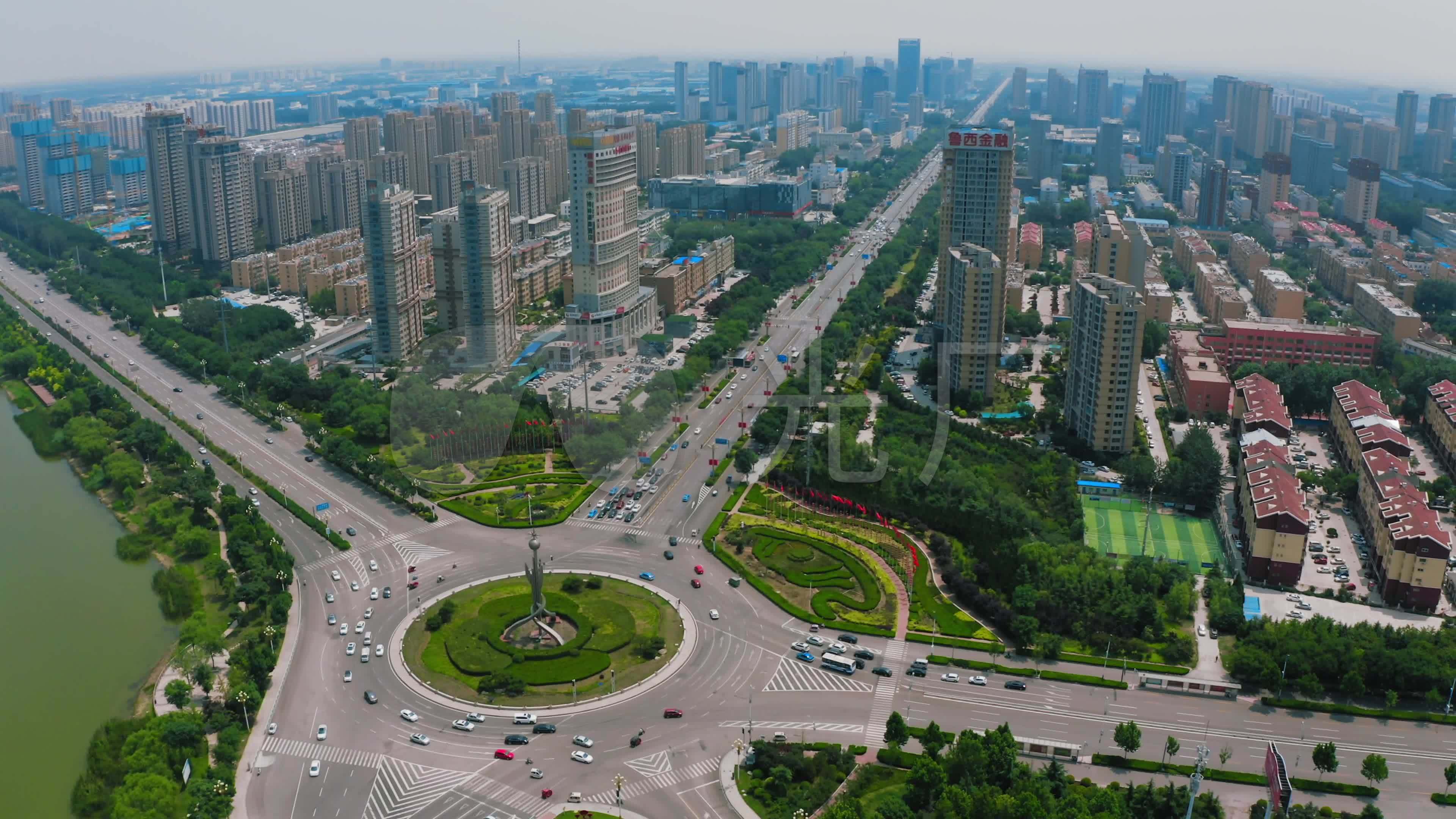 【4k】聊城市高新区航拍_3840x2160_高清视频素材下载
