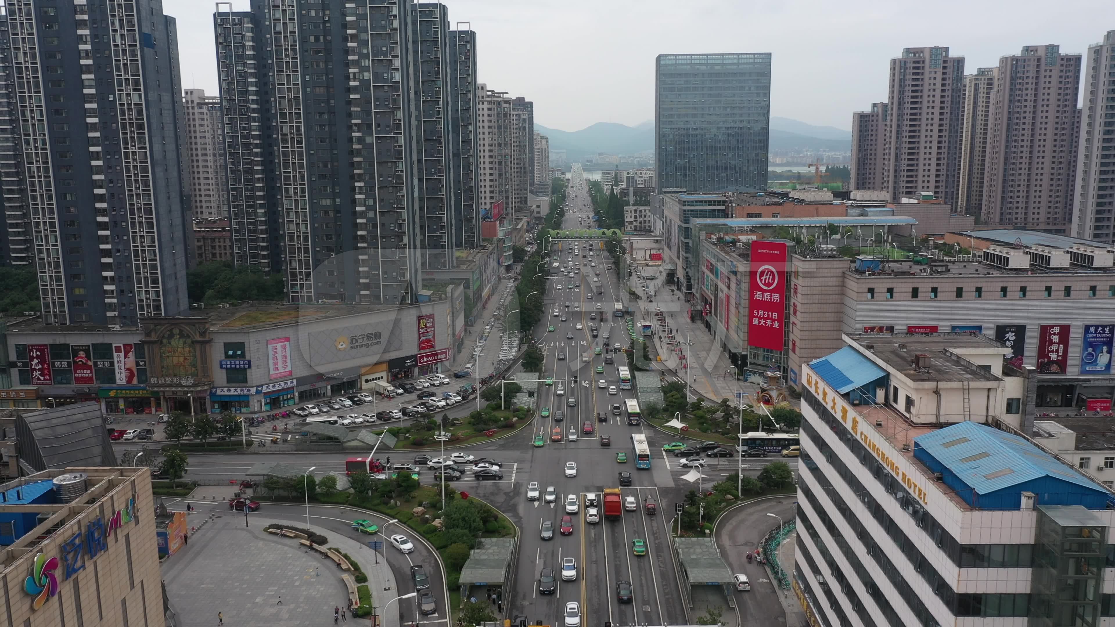 4k-原素材-襄阳长虹路_3840x2160_高清视频素材下载