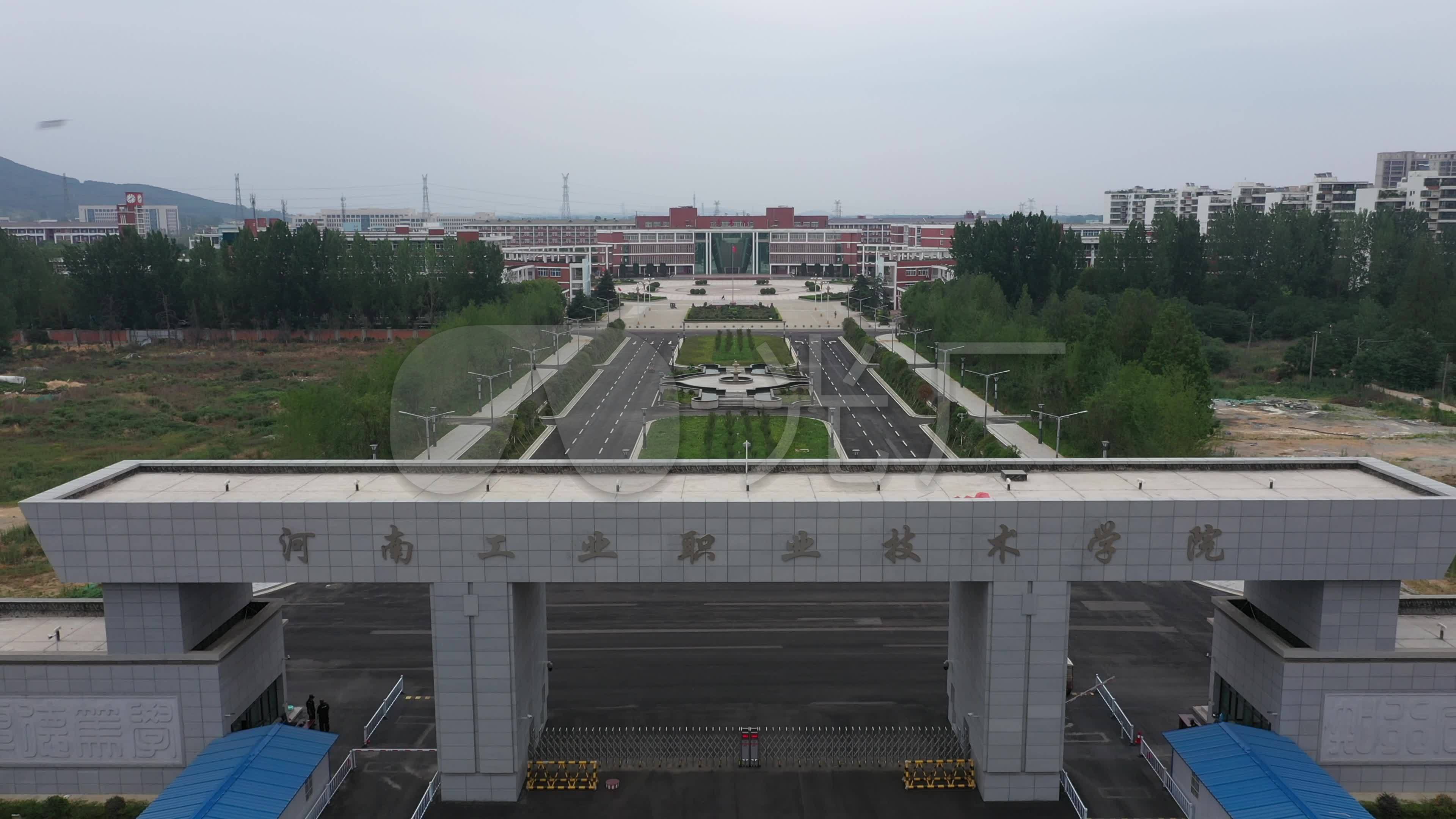 4k-原素材-河南工业职业技术学院航拍_3840x2160_高清视频素材下载