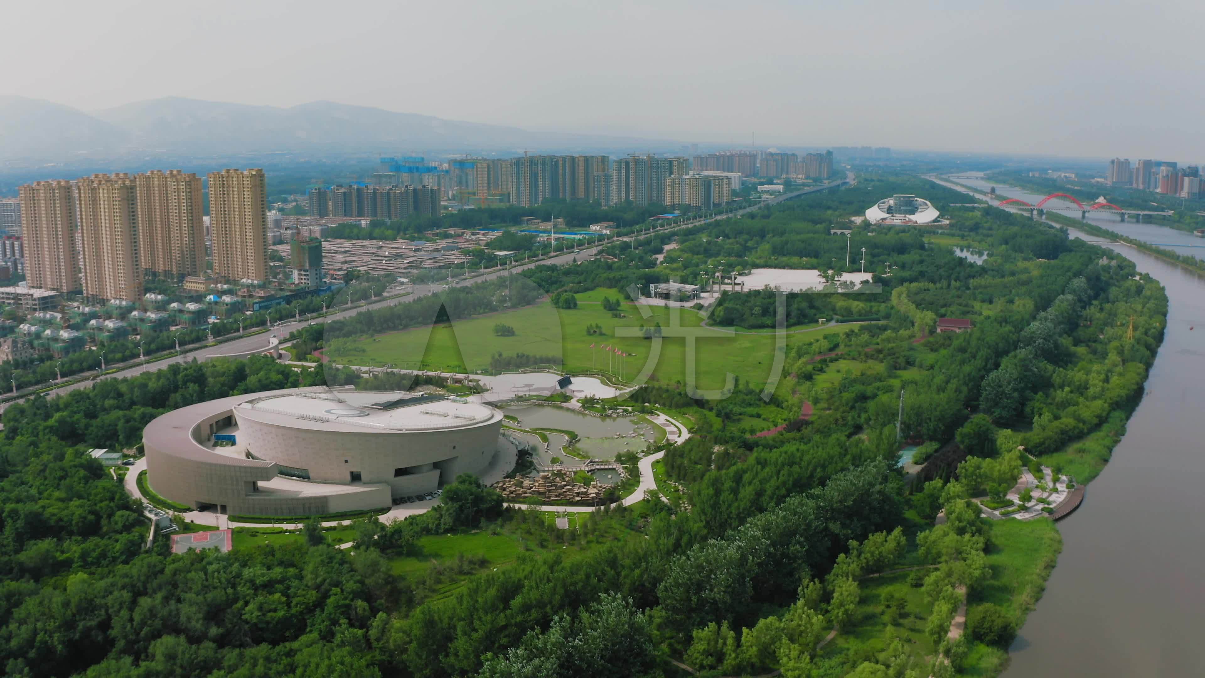 【4k】临汾市汾河公园航拍_3840x2160_高清视频素材