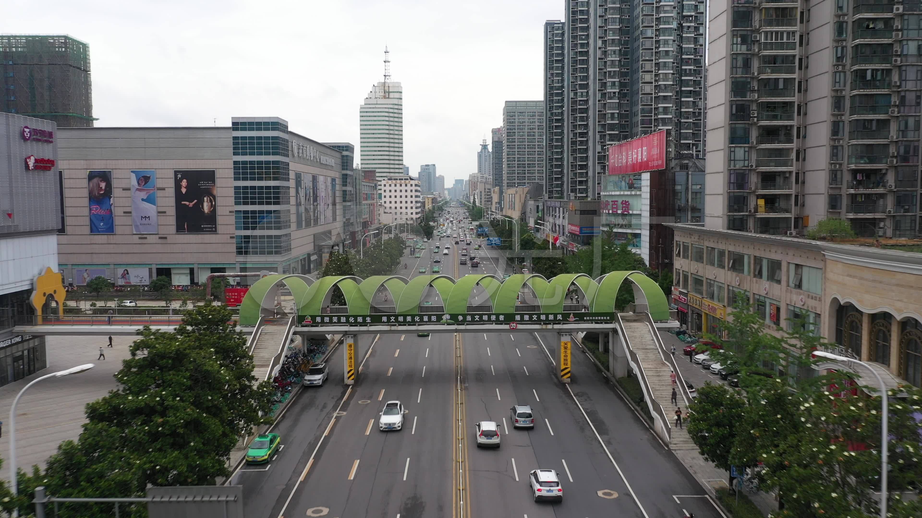 4k-原素材-襄阳长虹路航拍_3840x2160_高清视频素材