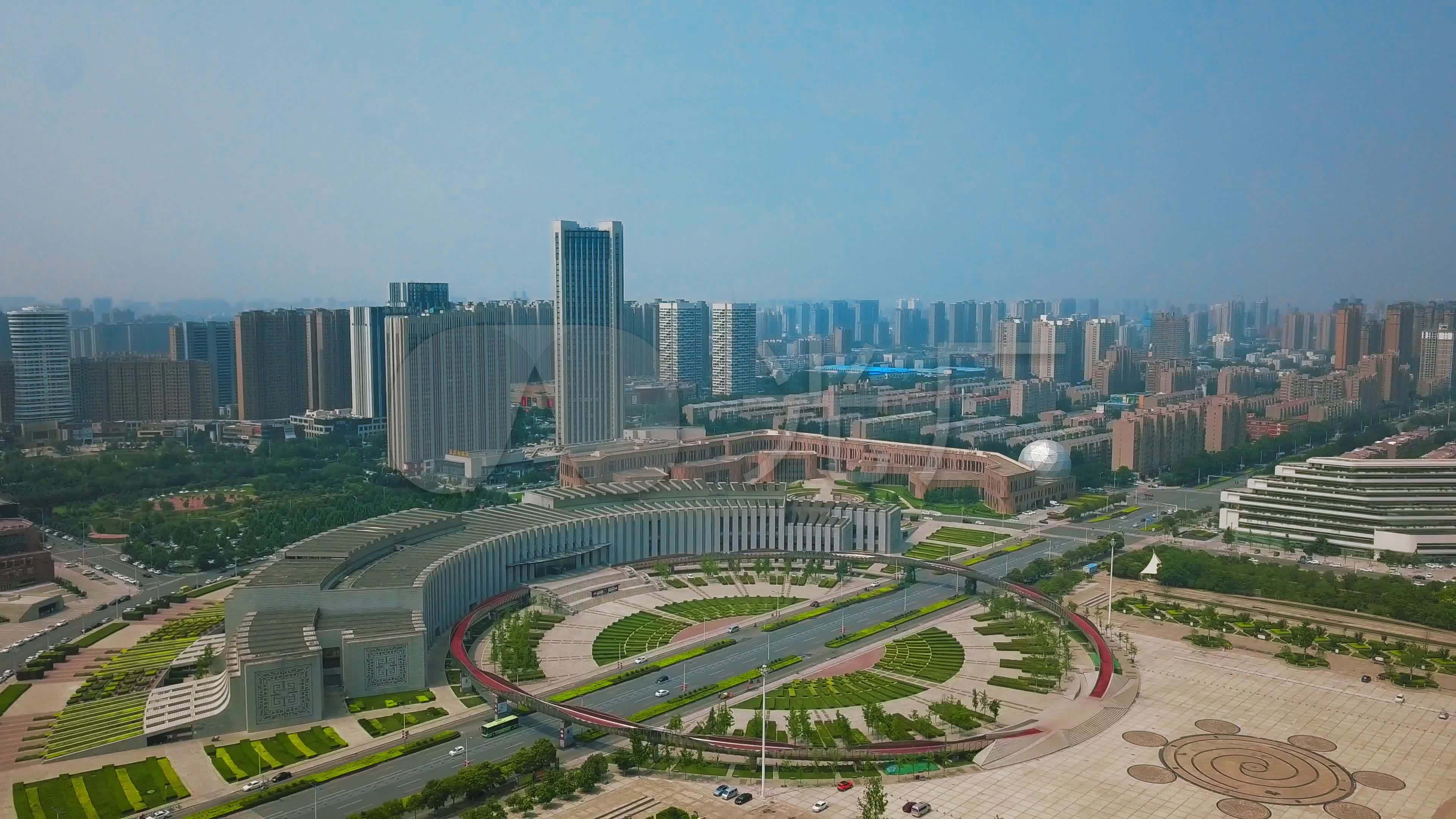 【4k】新乡市红旗区城市航拍_3840x2160_高清视频素材