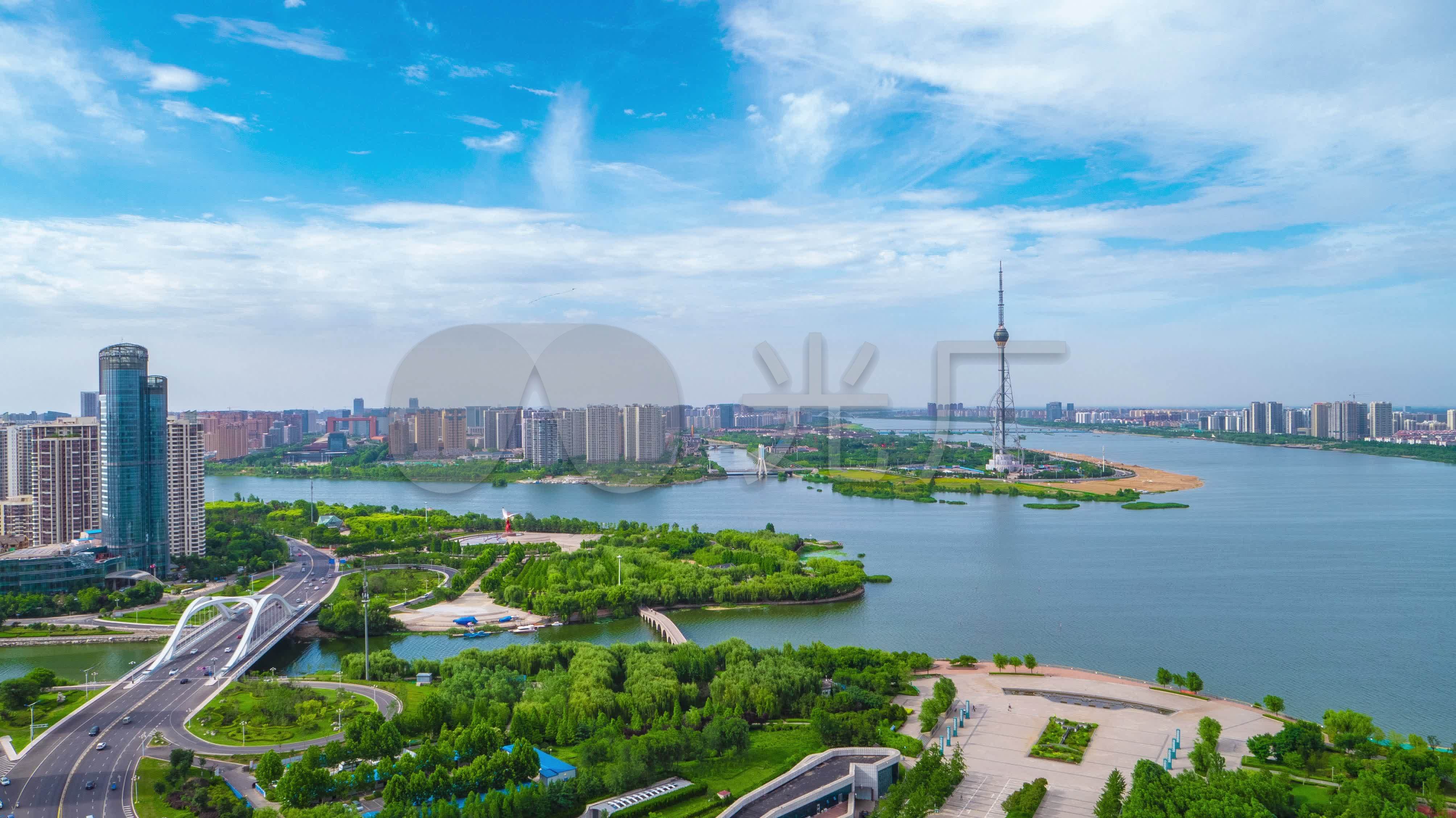 临沂三河口沂河城市交通