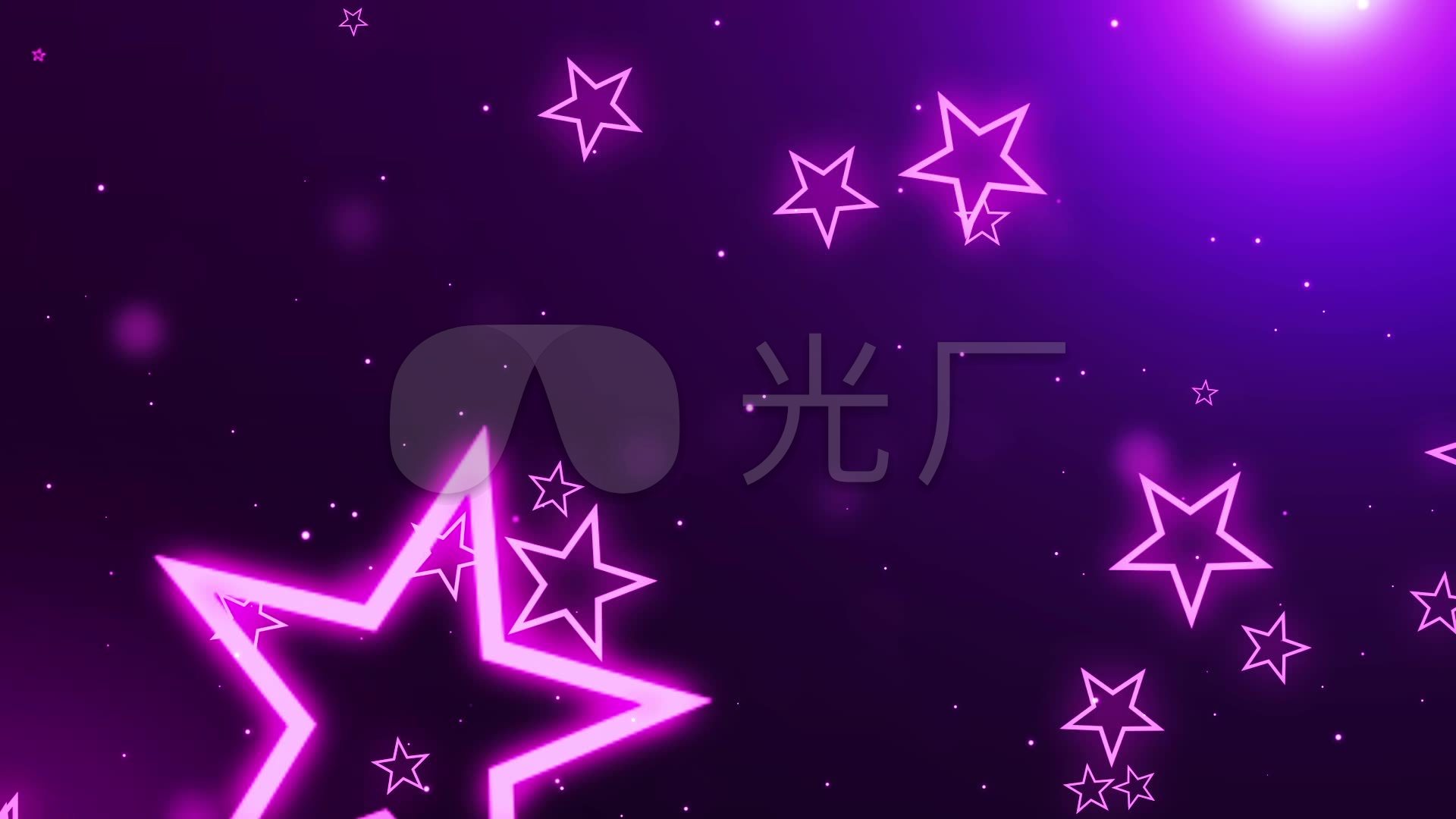 粉红唯美梦幻五角星led背景视频_1920x1080_高清视频