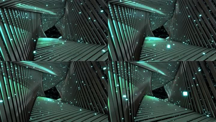 扭曲三维空间背景_3840x2160_高清视频素材下载(编号