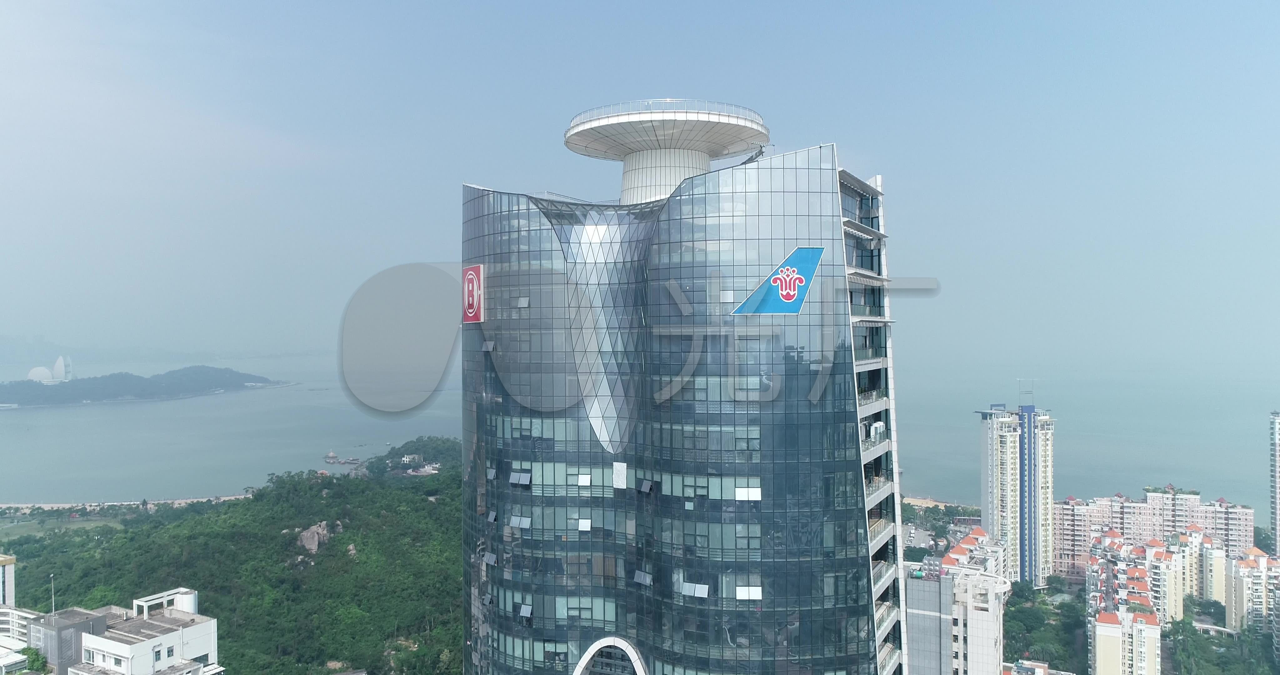 珠海高楼南方航空_4096x2160_高清视频素材下载(编号:4740544)_实拍