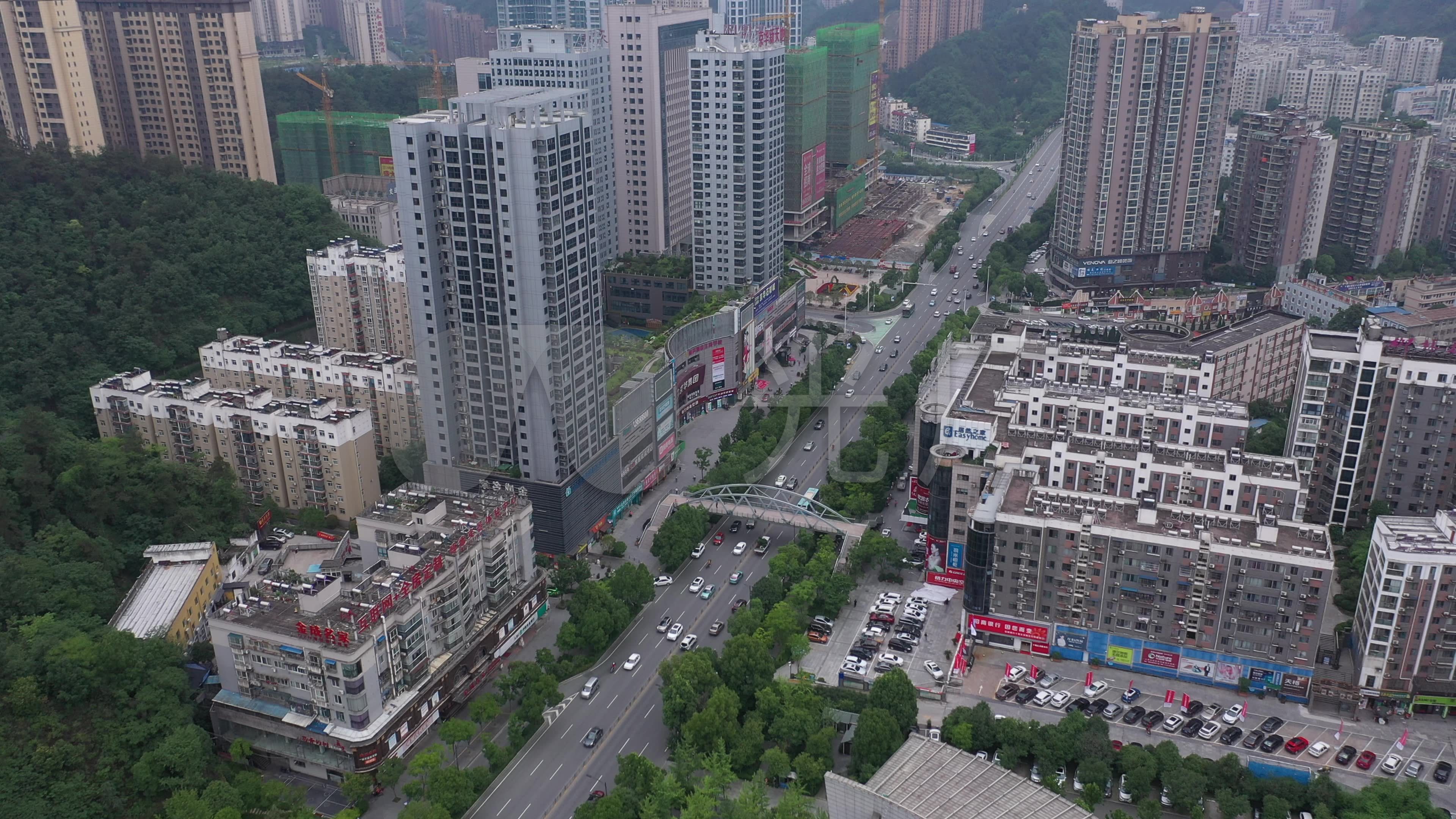 4k-原素材-十堰市百强雅阁酒店航拍_3840x2160_高清视频素材下载(编号