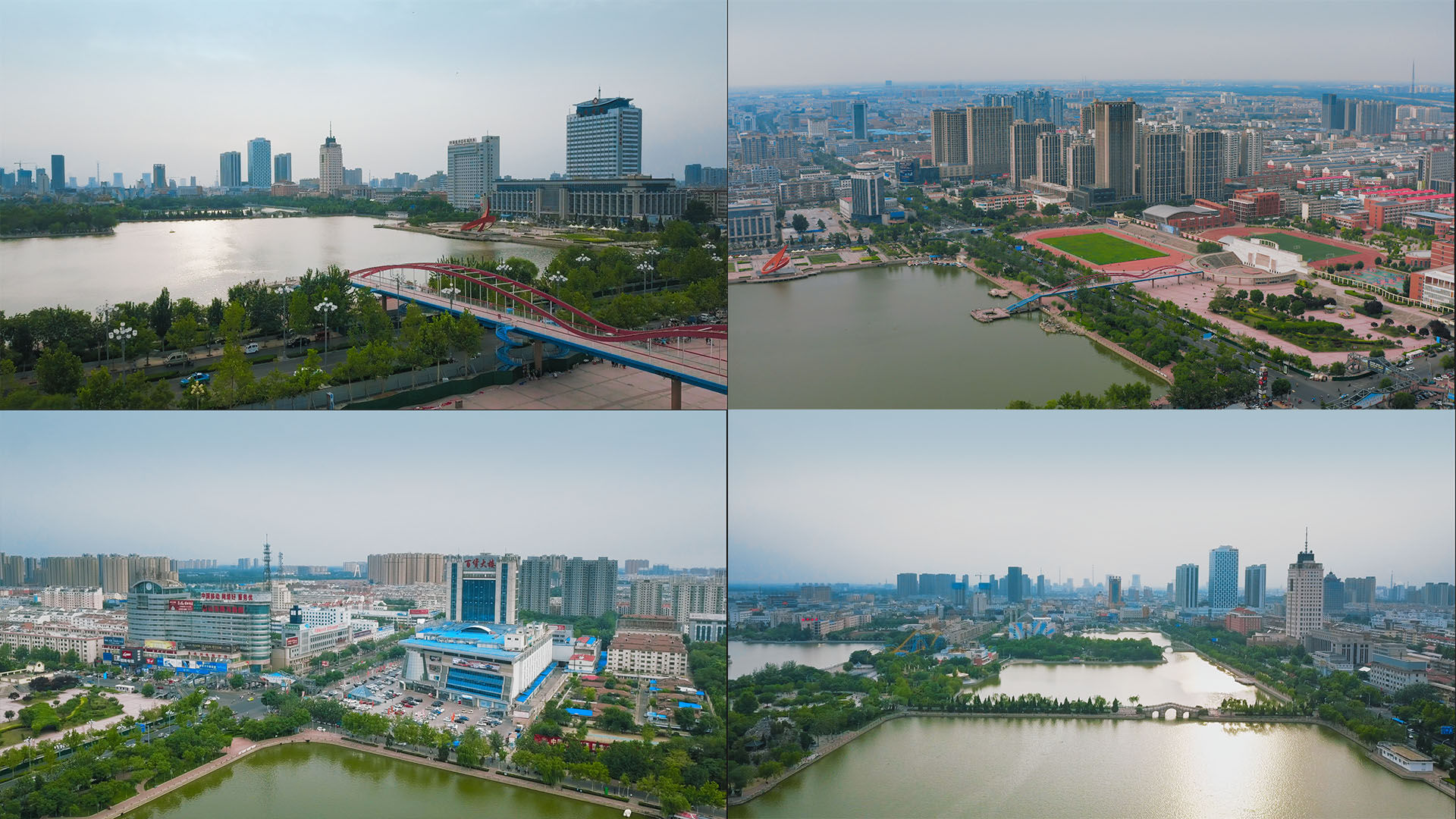 【4k】德州市新湖风景区航拍