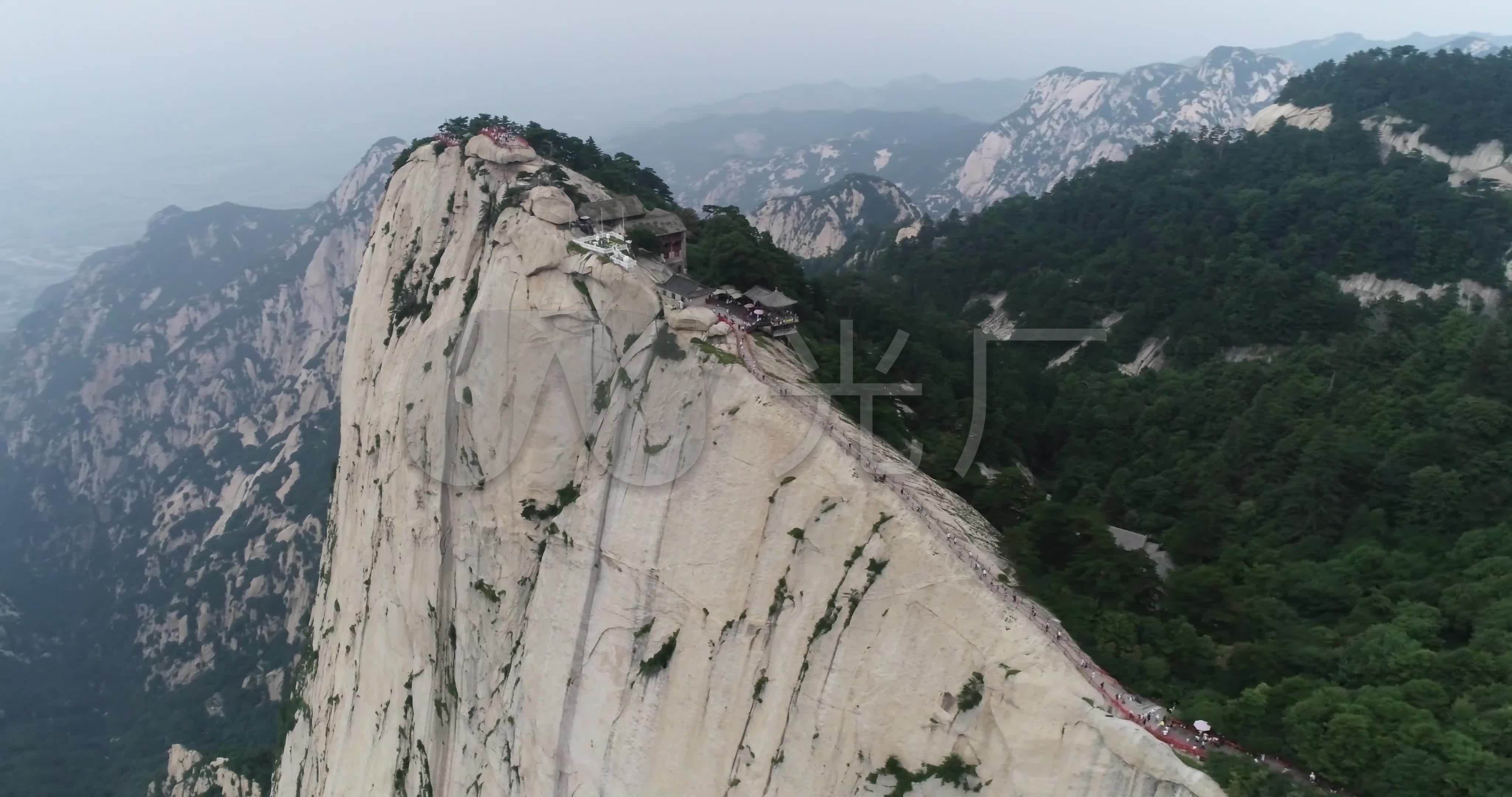 航拍华山西峰航拍华山主峰西岳华山_4096x2160_高清