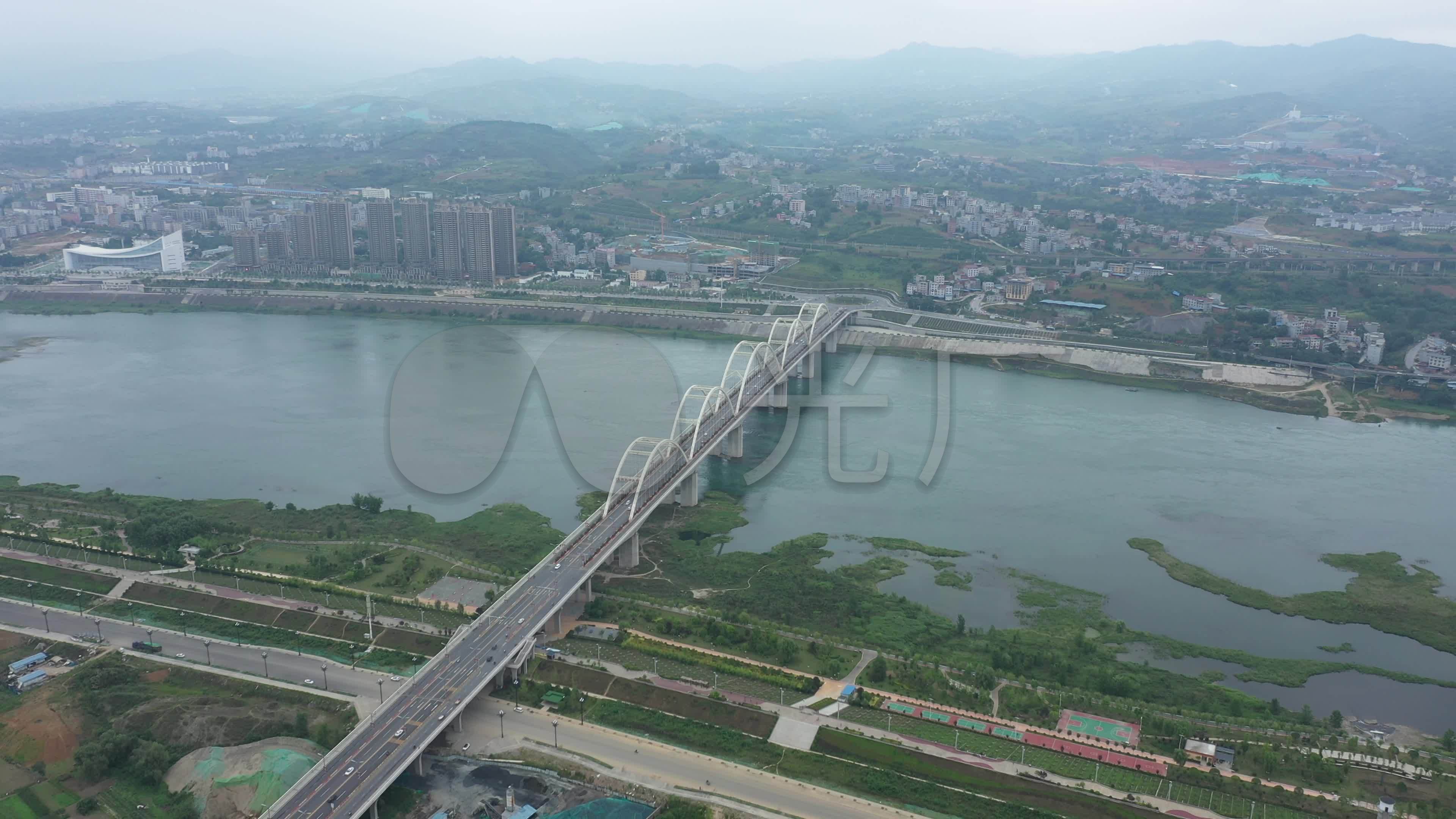 4k-原素材-安康东坝汉江大桥航拍_3840x2160_高清视频
