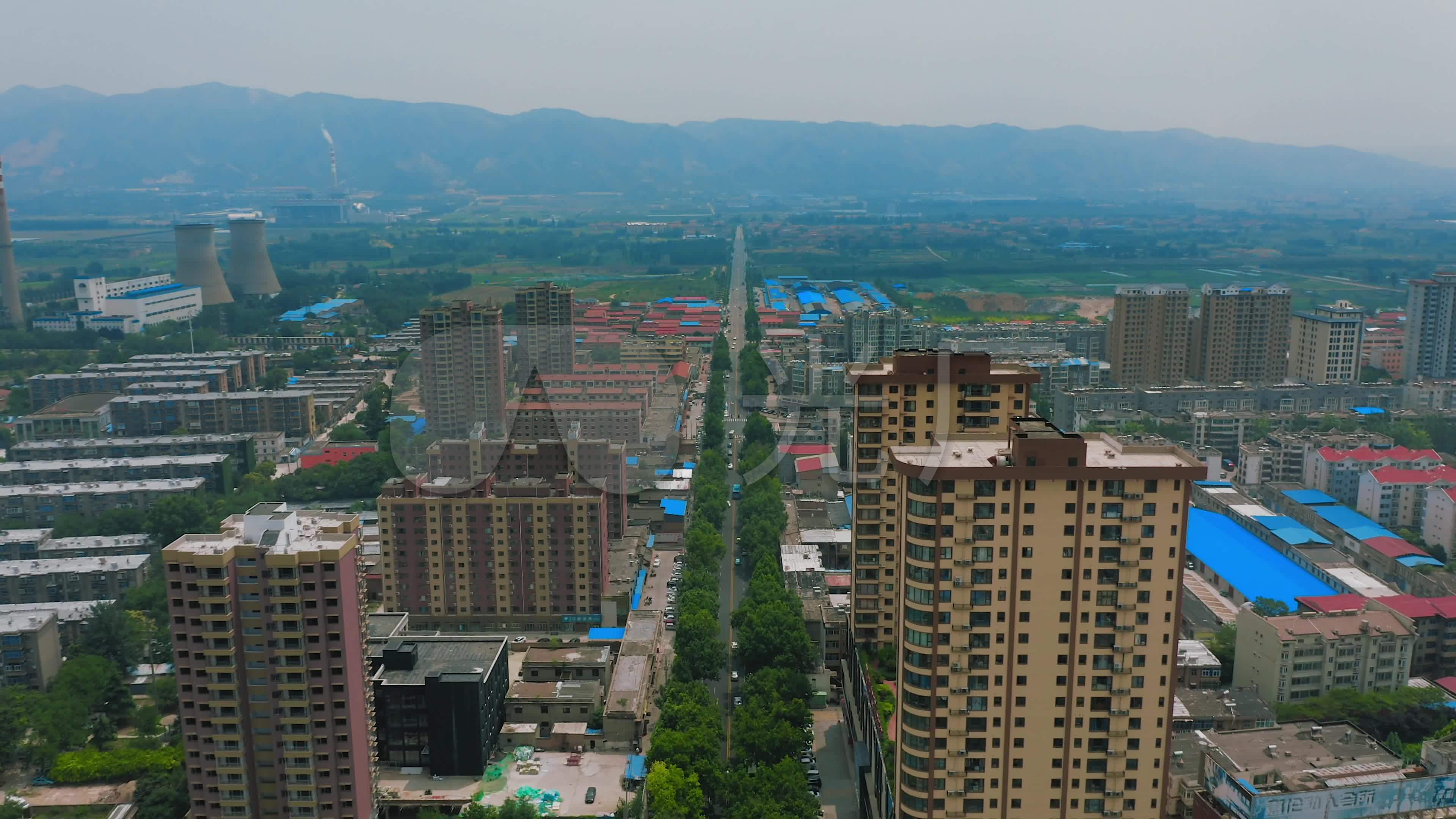 4k山西侯马市航拍