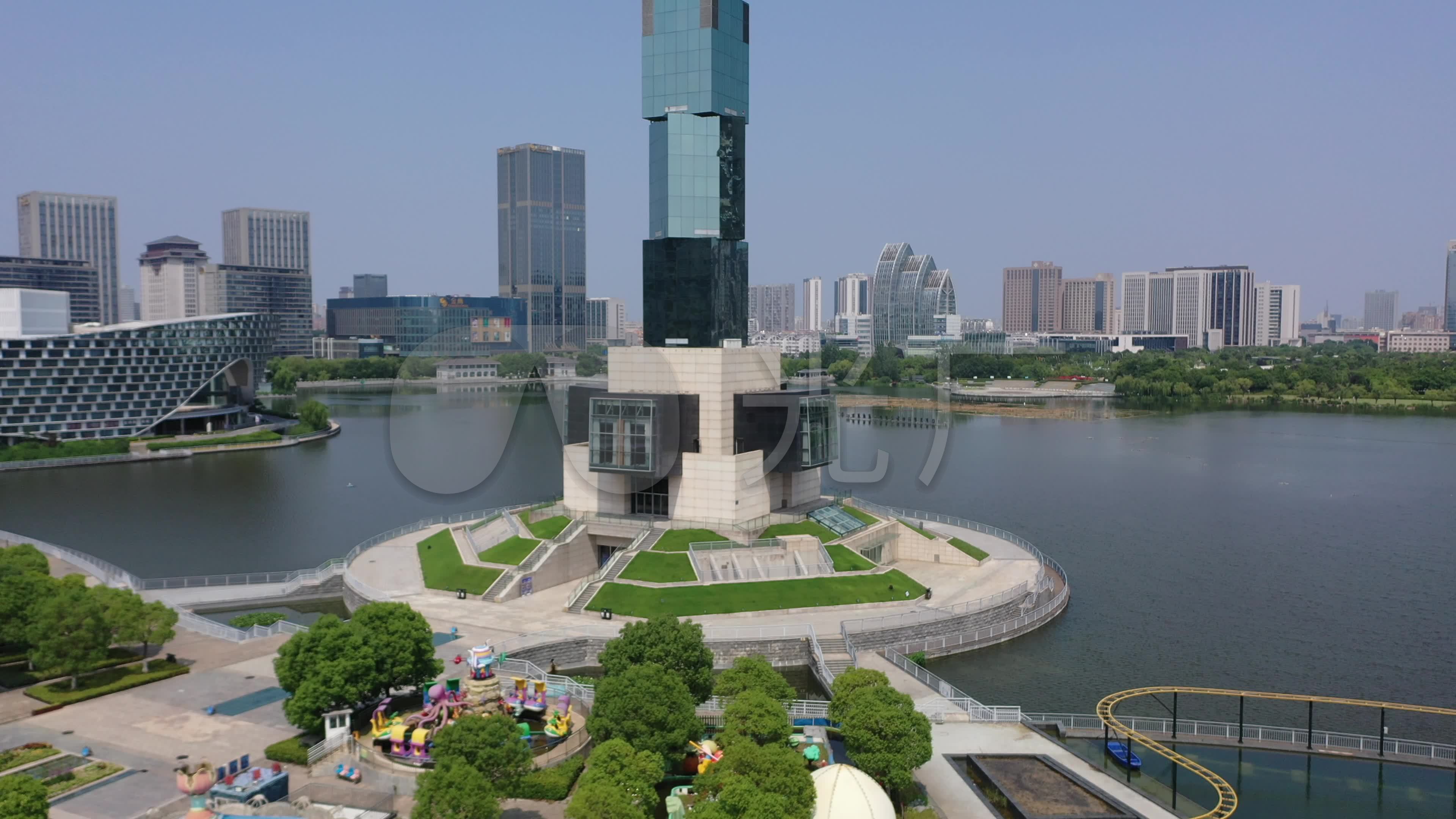 聚龙湖公园盐城电视塔盐城盐城地标_3840x2160_高清