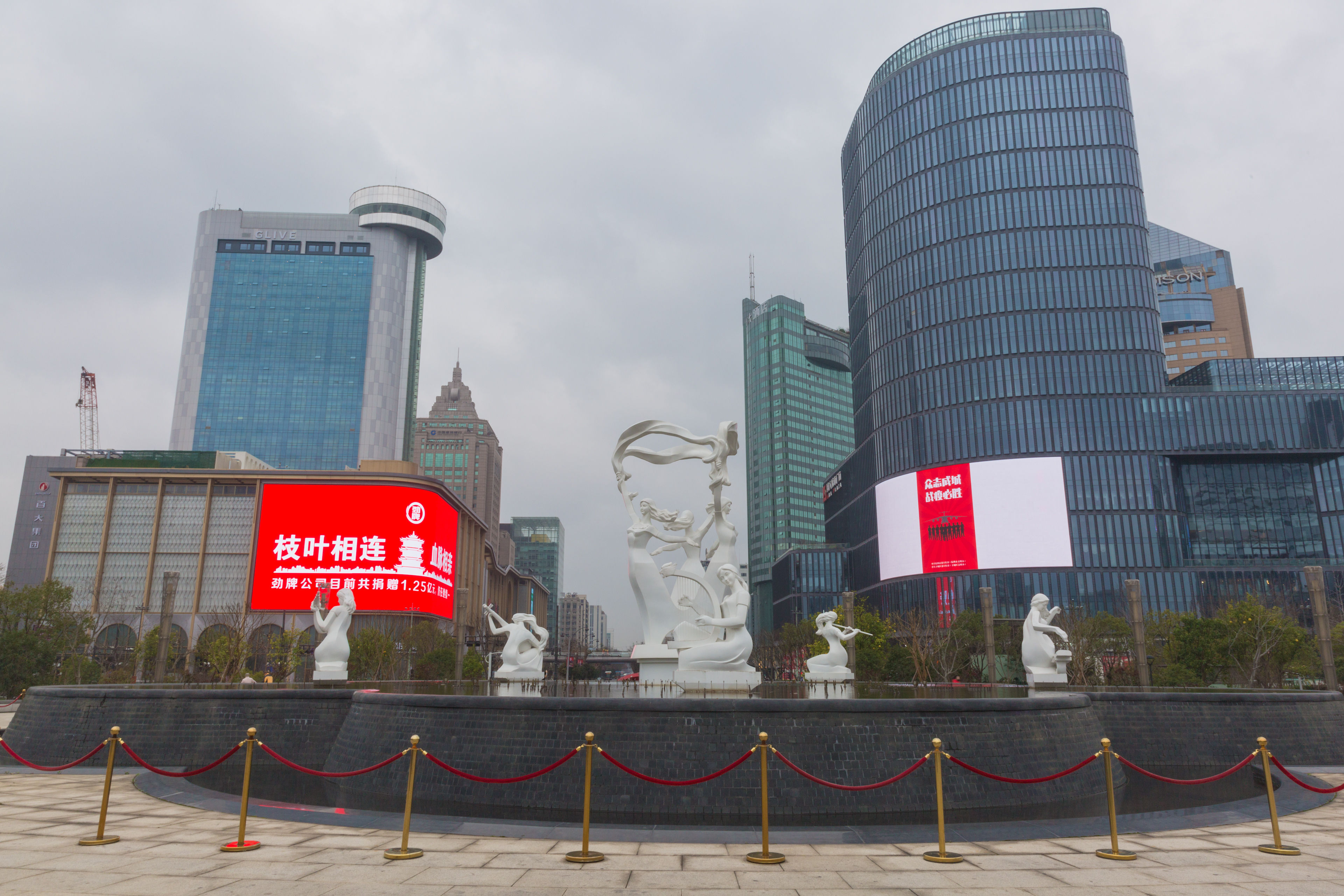杭州武林广场环绕延时