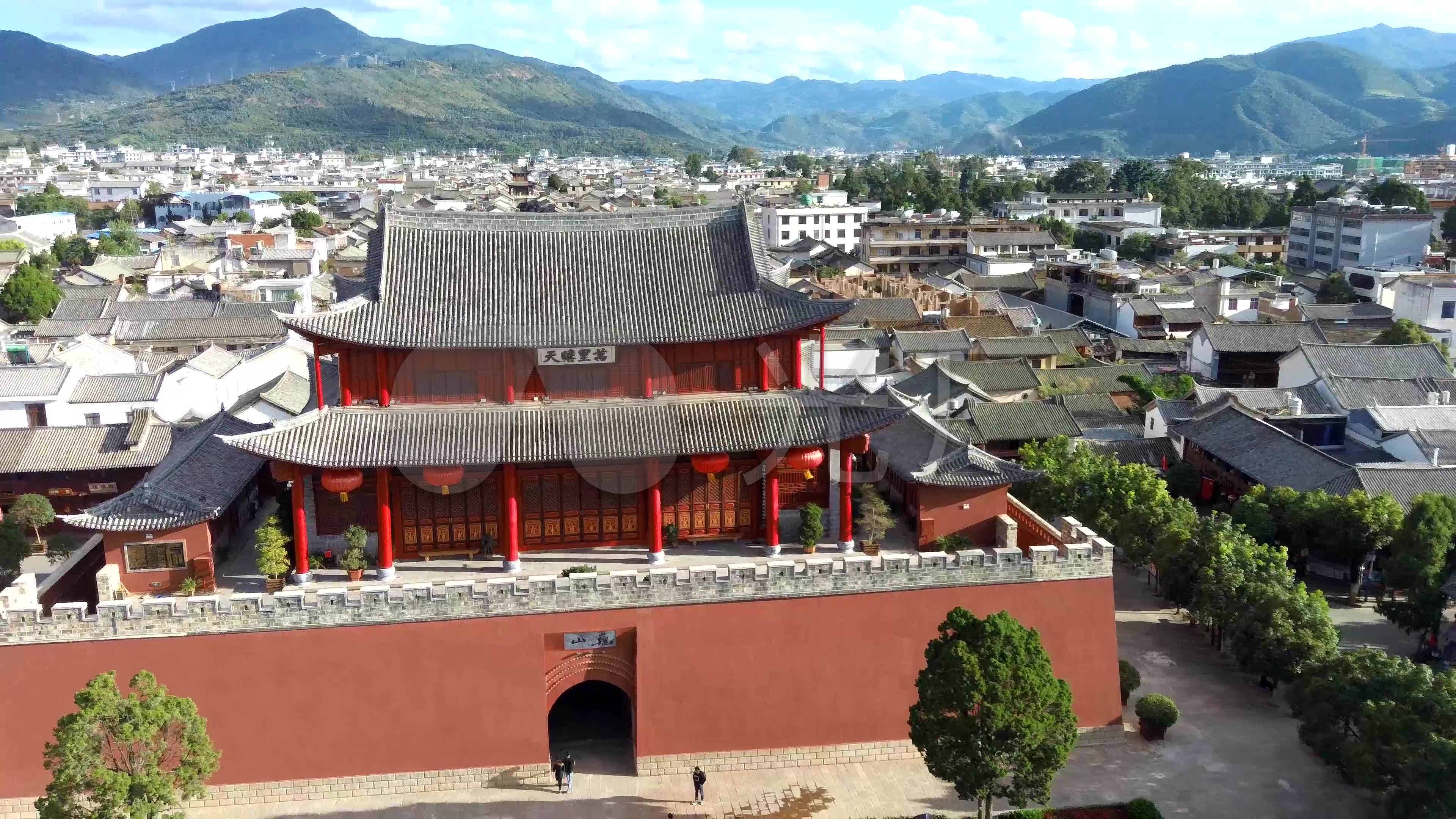 大理巍山古城航拍