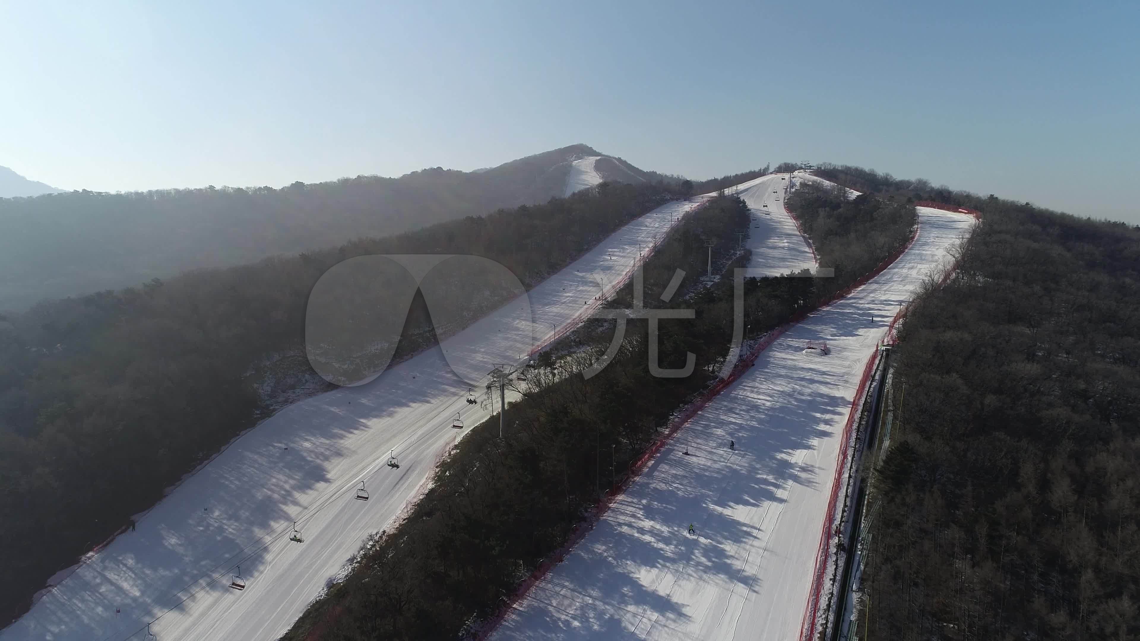 东北亚滑雪场沈阳2019盛京杯4k航拍_3840x2160_高清