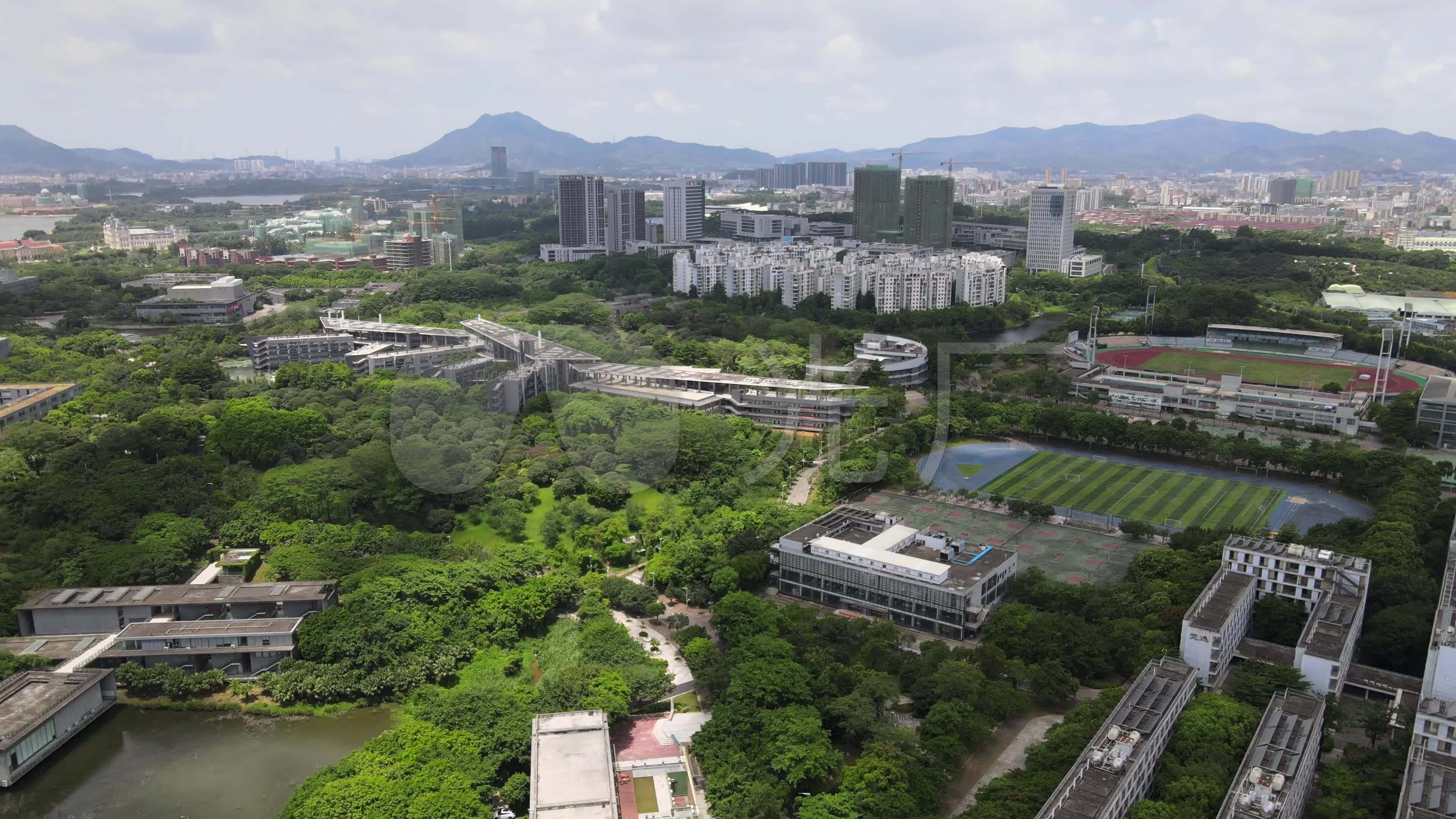 【4k航拍】东莞理工学院_3840x2160_高清视频素材下载