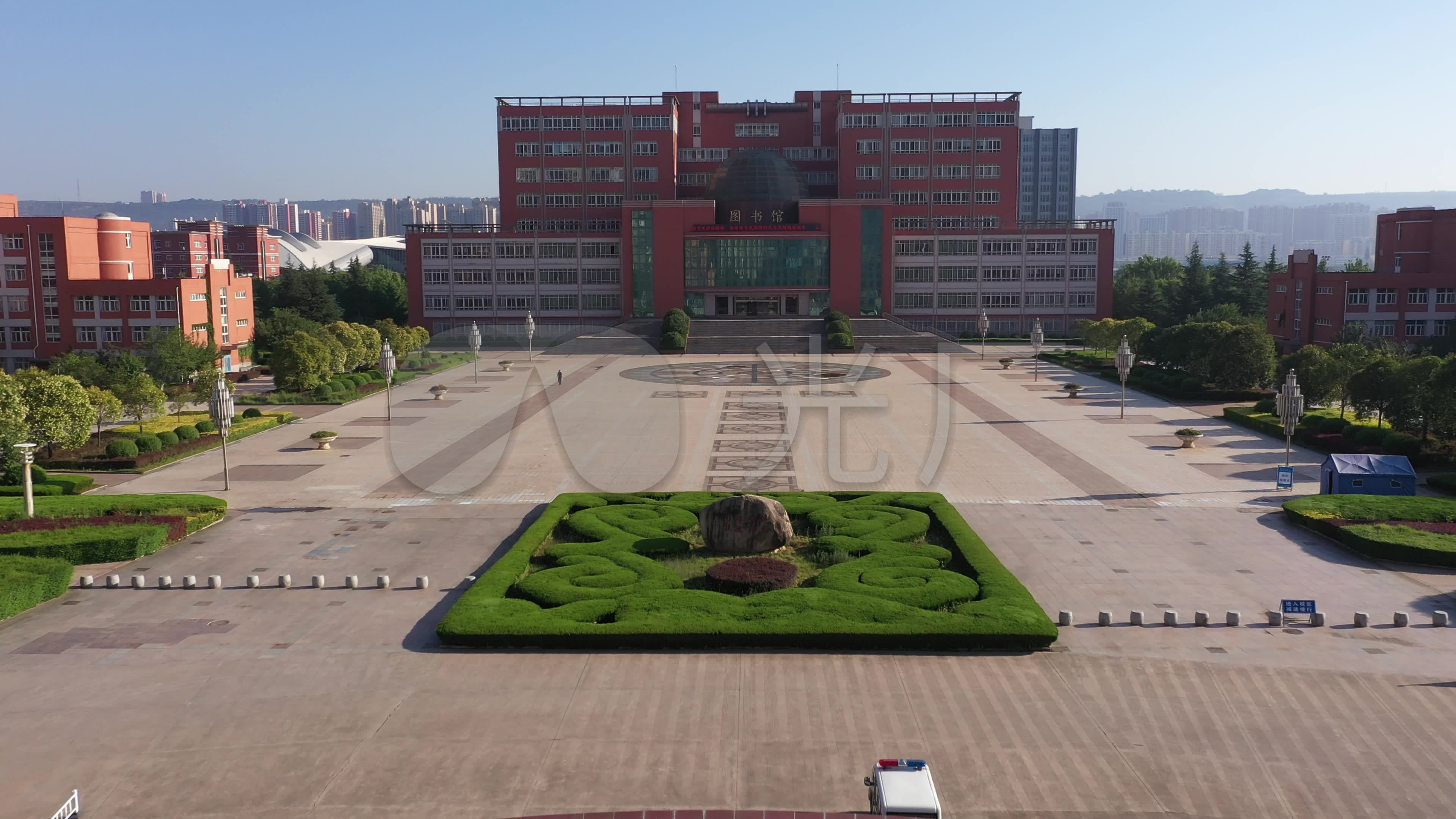 4k-原素材-宝鸡文理学院航拍_3840x2160_高清视频素材