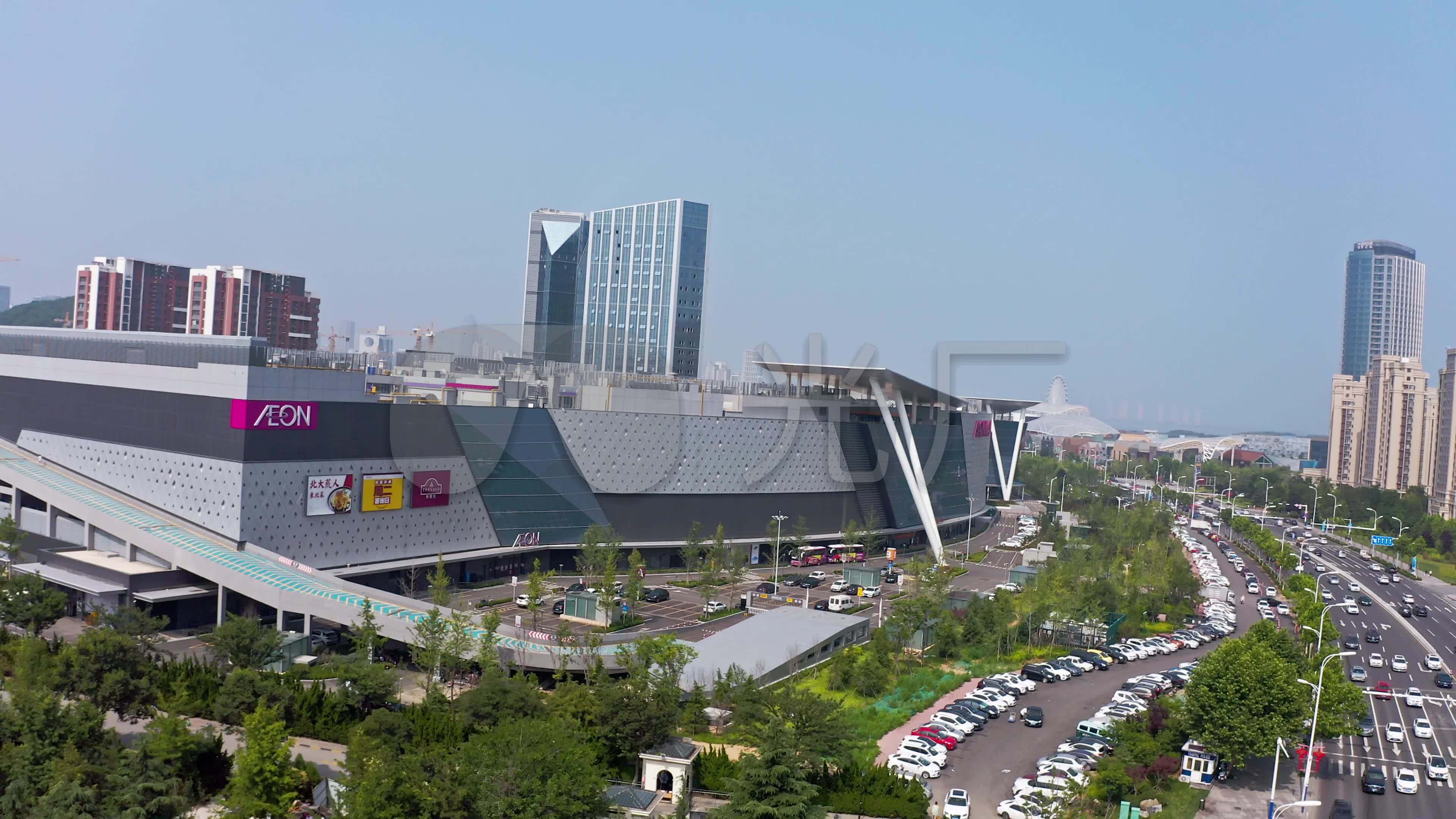 【原创4k】青岛西海岸新区吾悦广场佳世客_3840x2160_高清视频素材