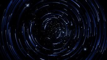 星轨星轮星空粒子冲屏视频素材