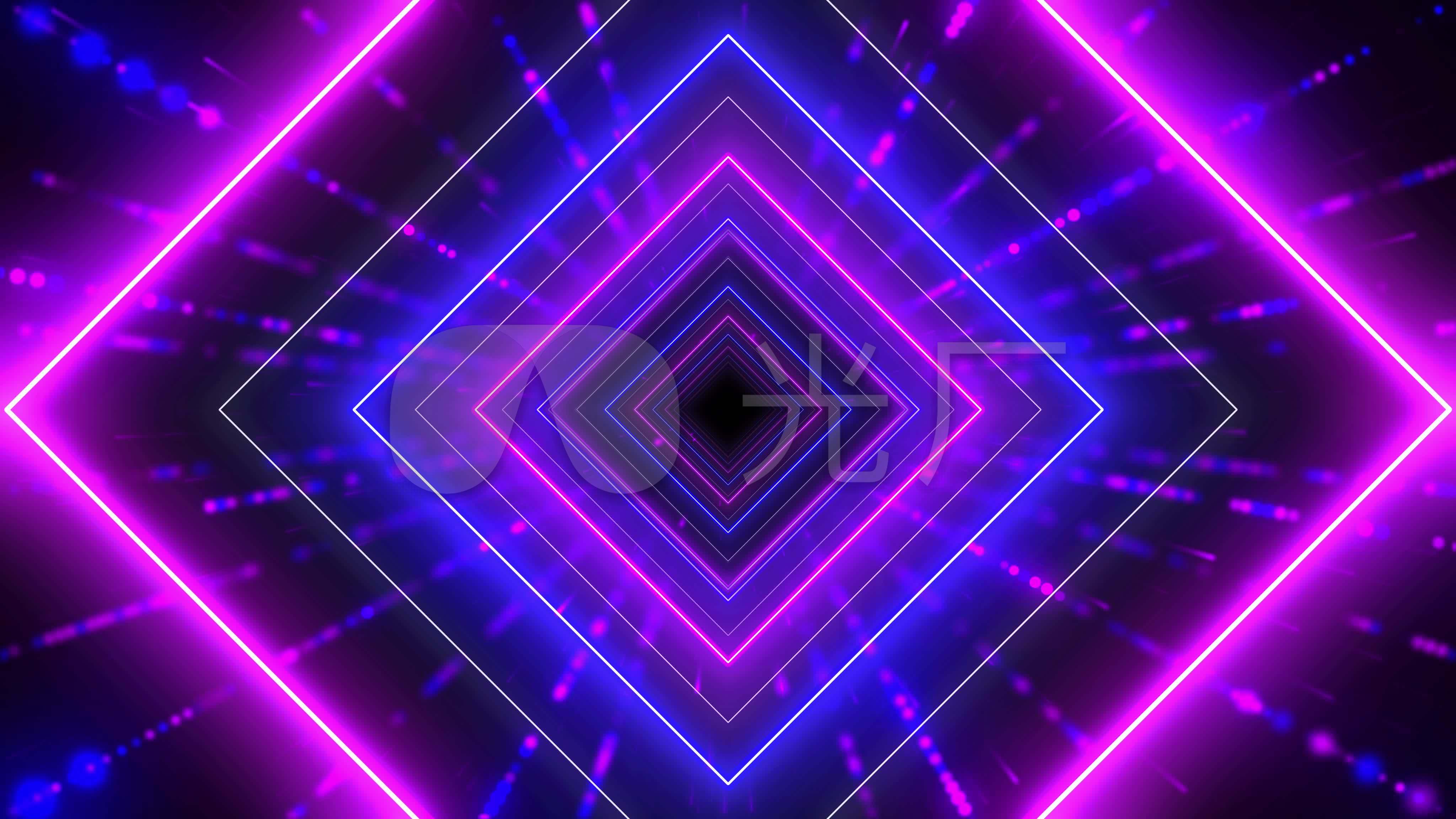 4k彩色粒子线动感闪烁模特灯光秀舞台背景