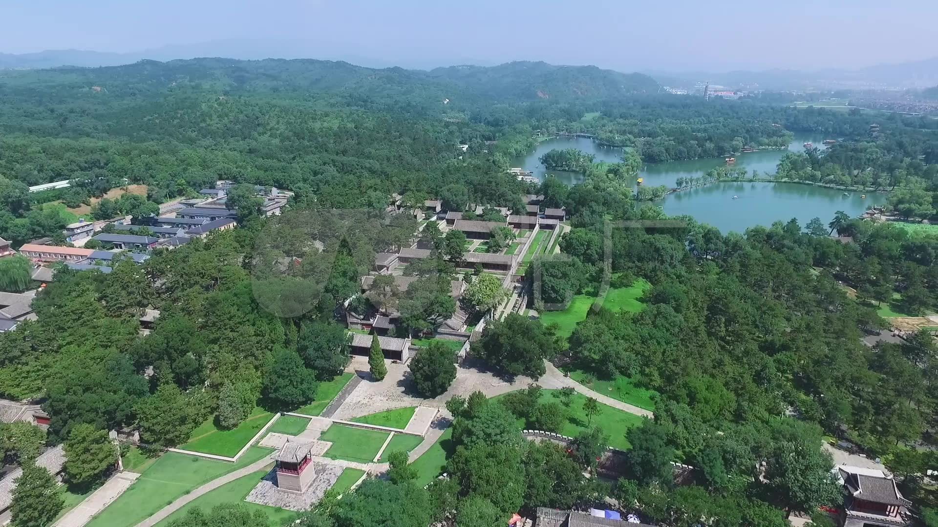 航拍避暑山庄全景_1920x1080_高清视频素材下载(编号:4789094)_实拍